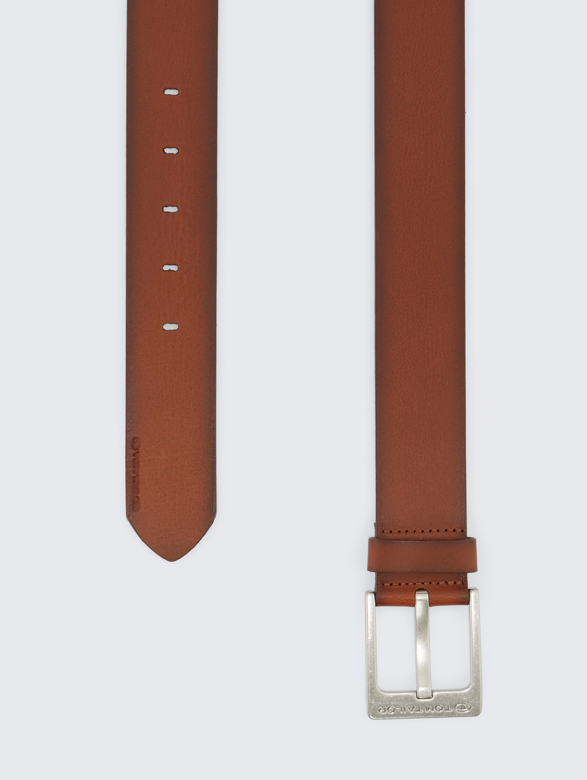 TTCALVIN Ledergürtel mit eckiger Dornschließe - light brown uni - Produkt-Ansicht von oben 