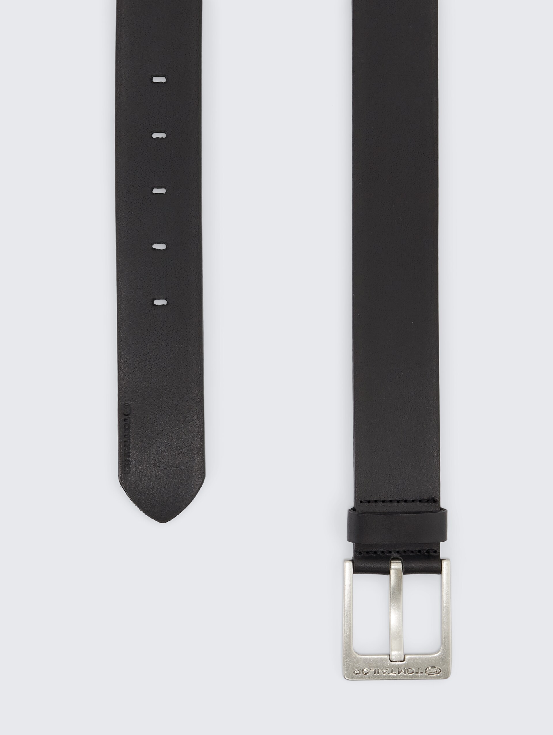 TTCALVIN Ledergürtel mit eckiger Dornschließe - black uni - Produkt-Ansicht von oben 