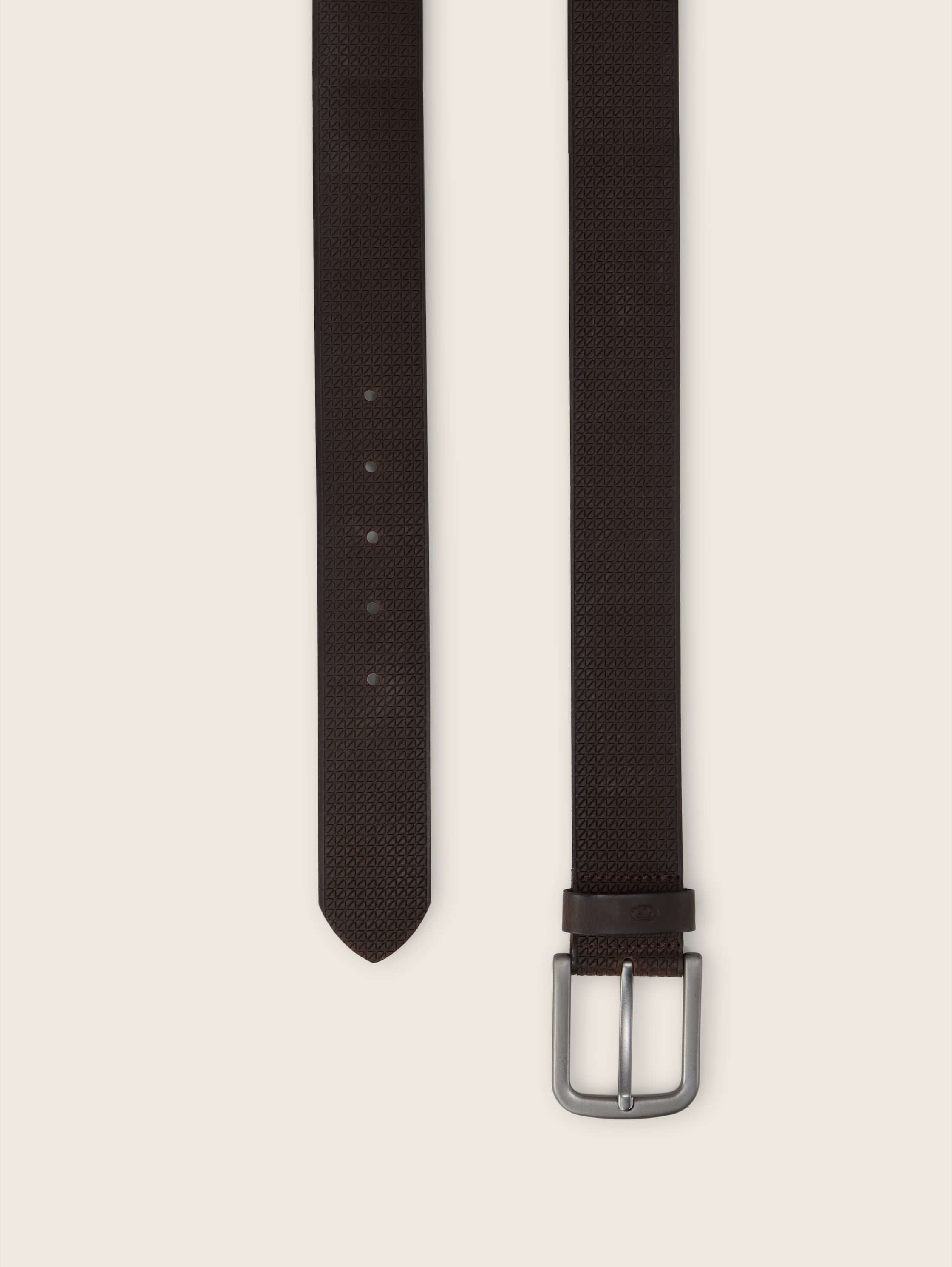 Ledergürtel - brown uni - Produkt-Ansicht von oben 