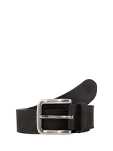 Ausgewählt, Echt-Ledergürtel von Tom Tailor, schwarz