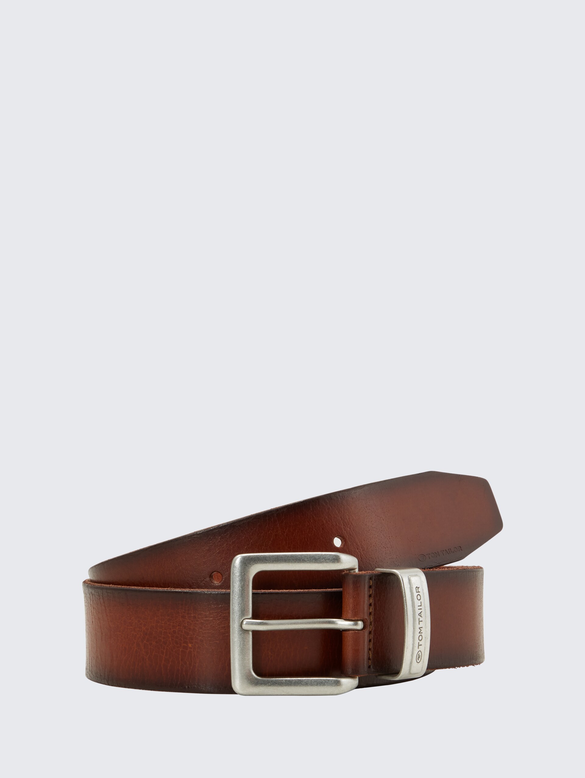 TTJACOB Ledergürtel mit eckiger Dornschließe - light brown - Vorder-Produkt-Ansicht