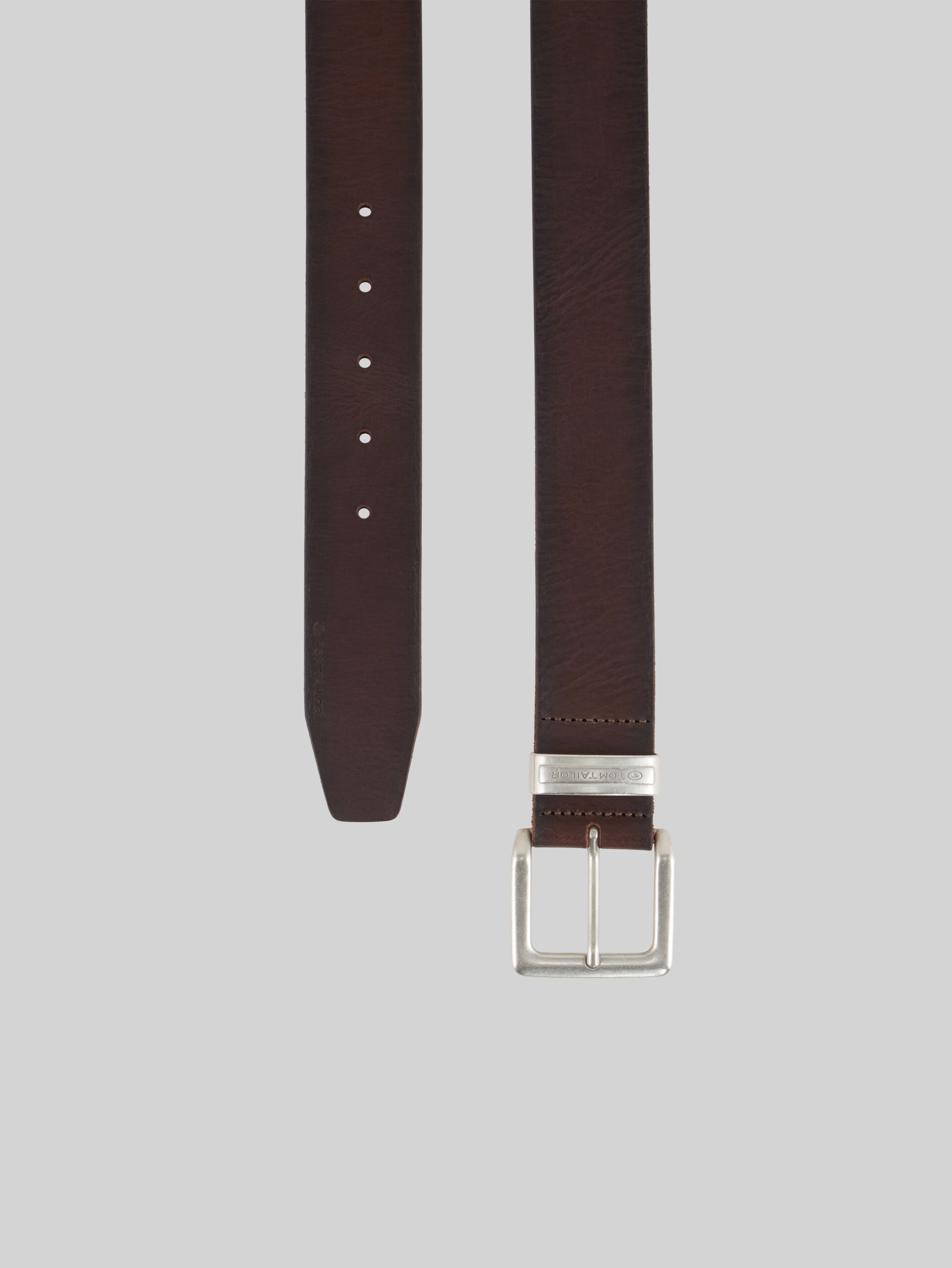 TTJACOB leather belt with square pin buckle - dark brown uni - Product view from top 
