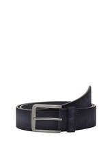 Not Selected, TTBART leather belt with square pin buckle by , blue
