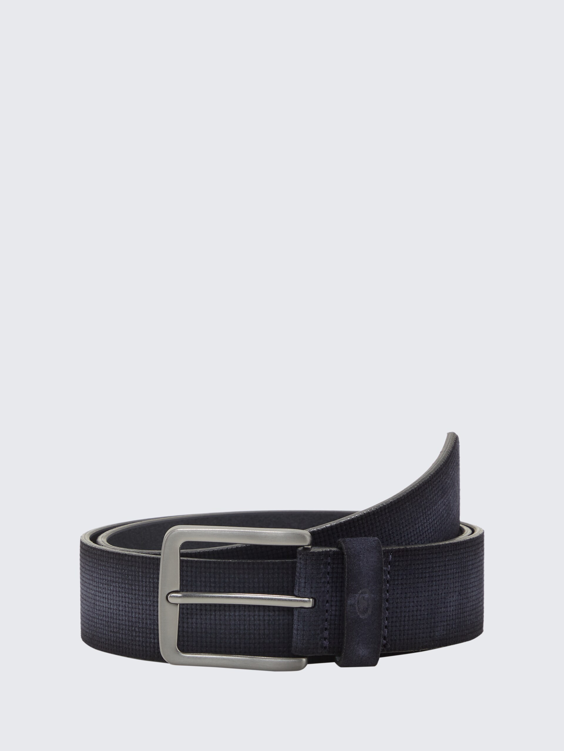 TTBART Ledergürtel mit eckiger Dornschließe - navy uni - Vorder-Produkt-Ansicht