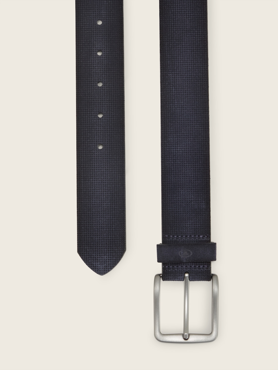 TTBART Ledergürtel mit eckiger Dornschließe - navy uni - Produkt-Ansicht von oben 