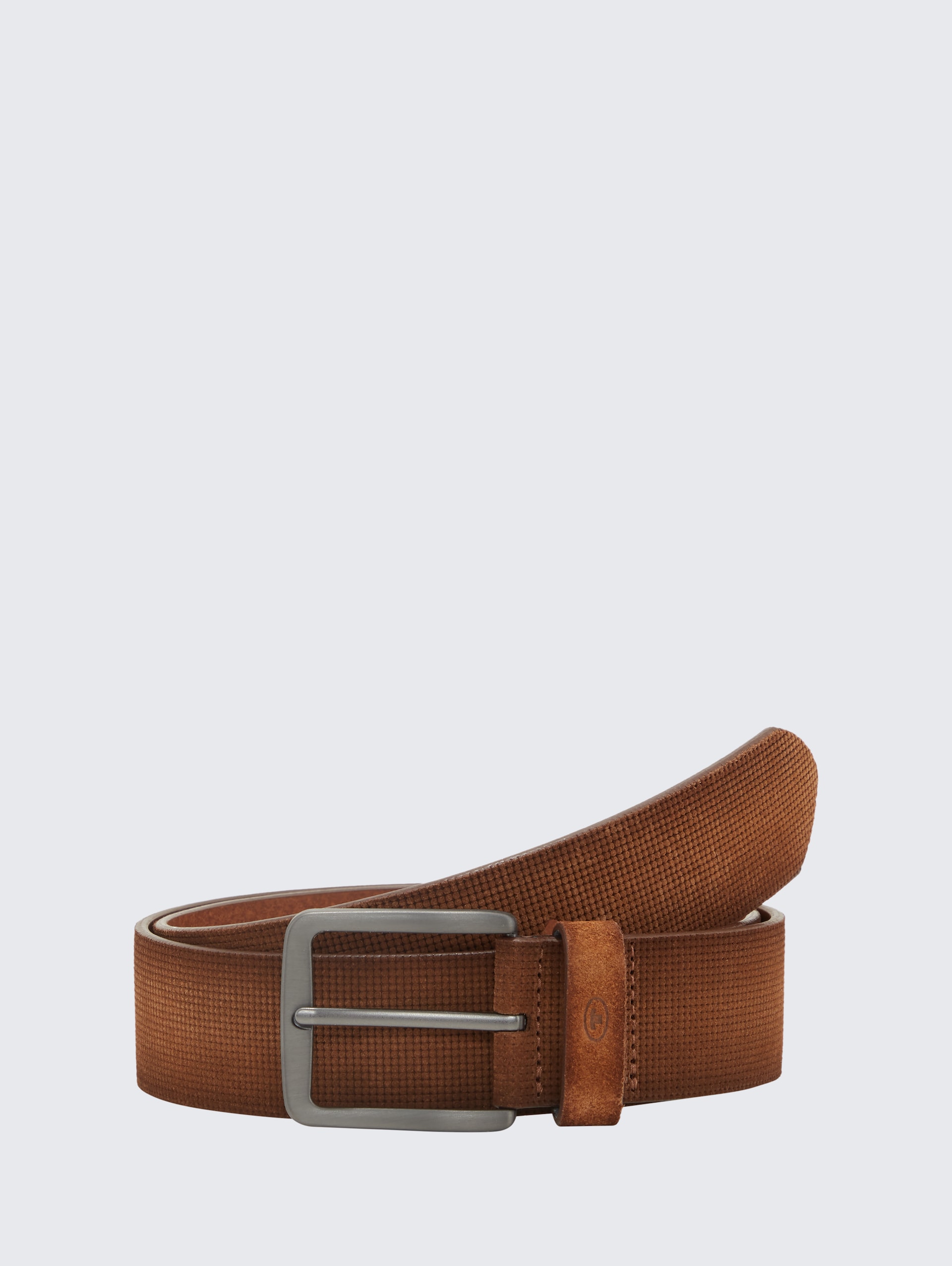 TTBART Ledergürtel mit eckiger Dornschließe - light brown uni - Vorder-Produkt-Ansicht