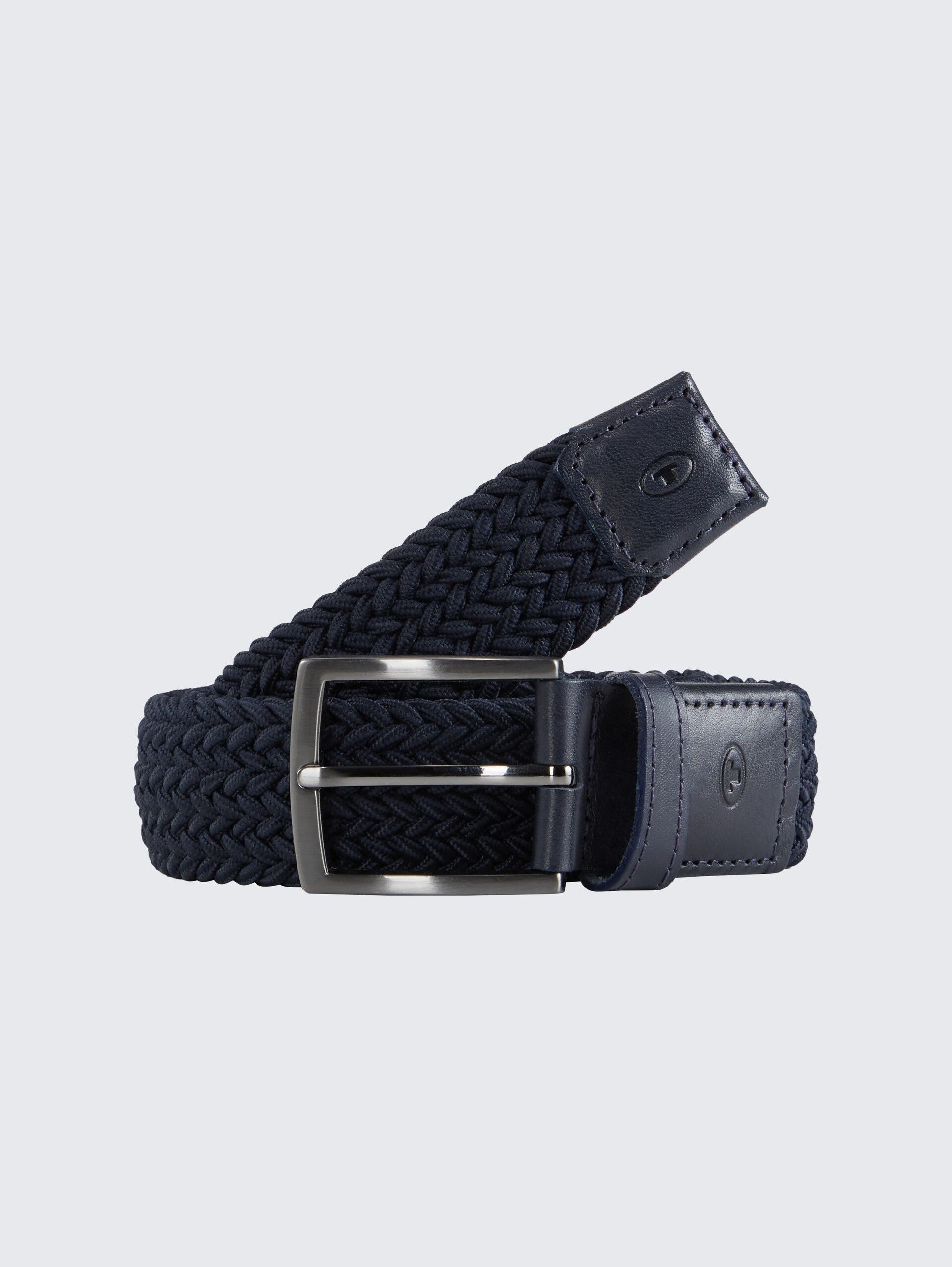 TTJAMIE Elastischer Flechtgürtel mit eckiger Dornschließe - navy uni - Vorder-Produkt-Ansicht