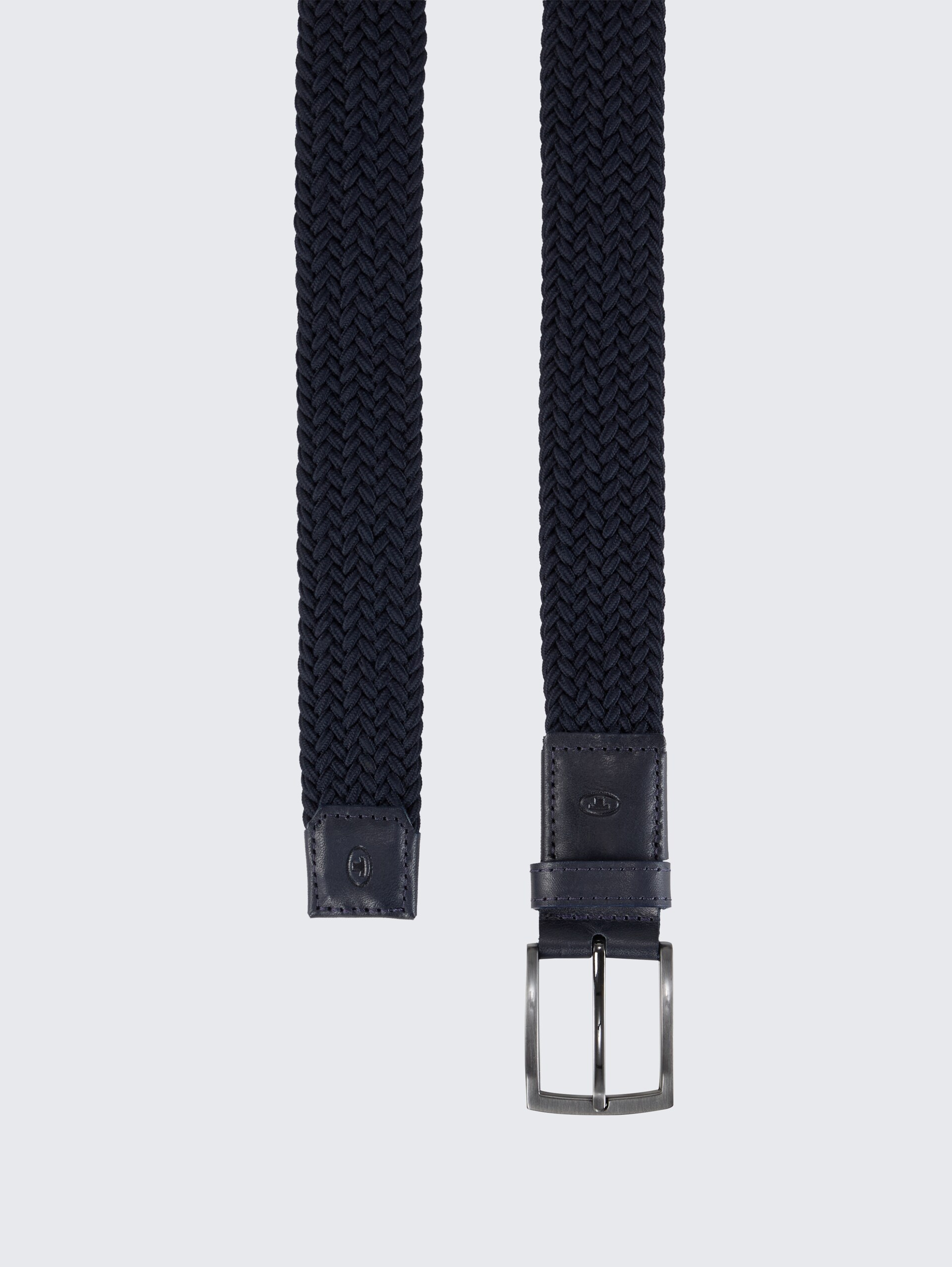 TTJAMIE Elastischer Flechtgürtel mit eckiger Dornschließe - navy uni - Produkt-Ansicht von oben 