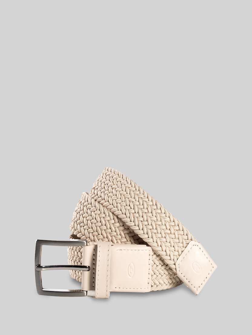 TTJAMIE elasticated braided belt with square pin buckle by Men, nude uni