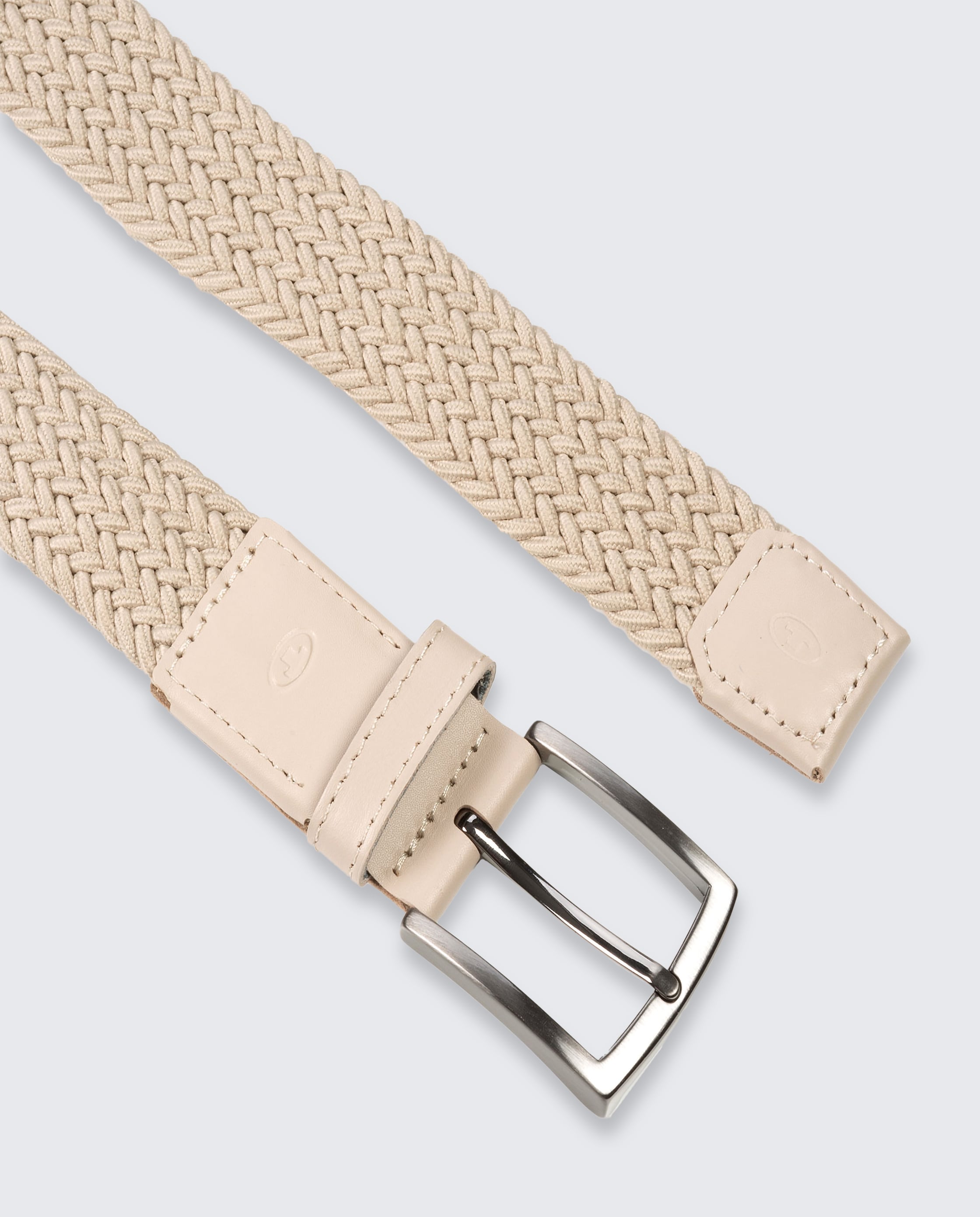 TTJAMIE Elastischer Flechtgürtel mit eckiger Dornschließe - nude_uni - 