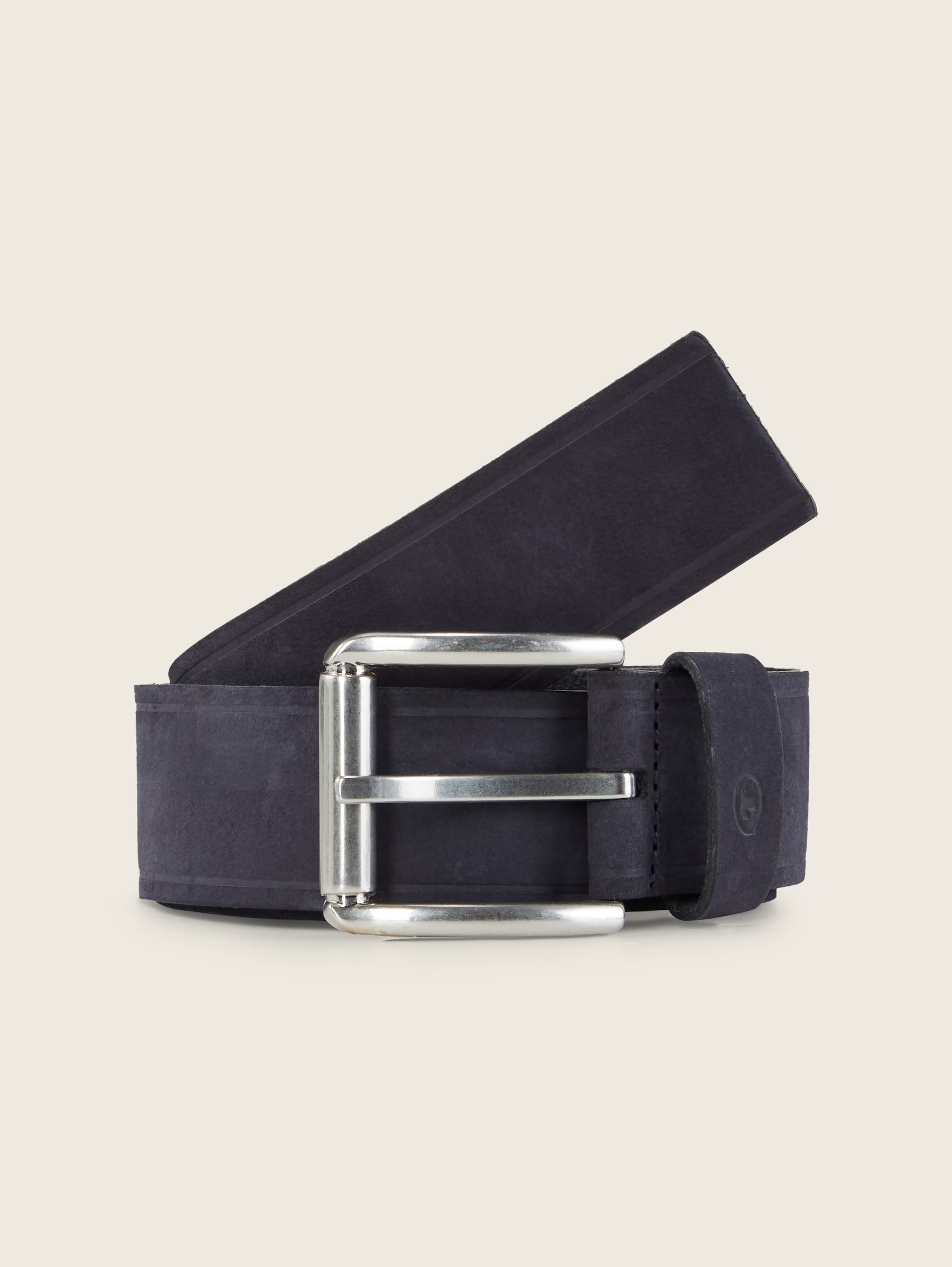 TTJAY Ledergürtel mit eckiger Dornschließe - dark navy - Vorder-Produkt-Ansicht