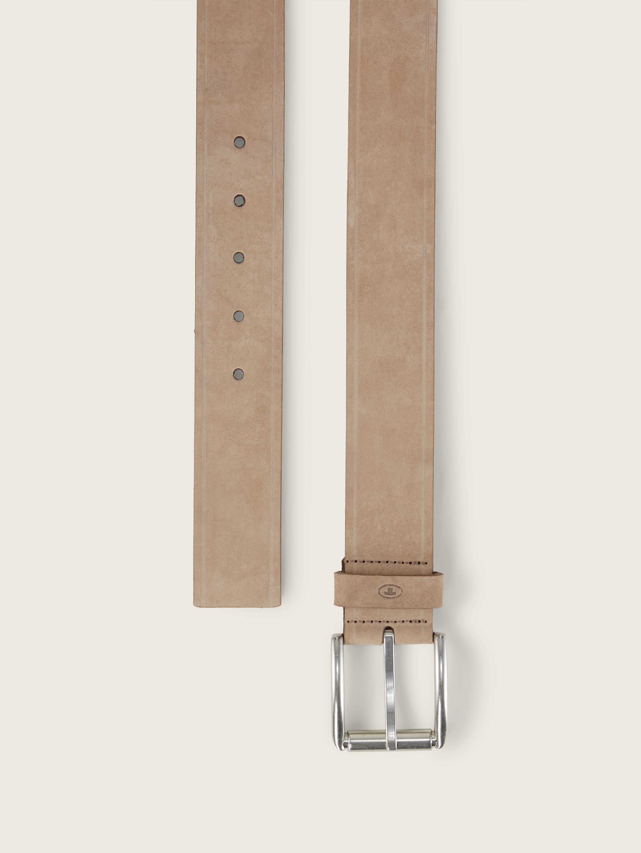 TTJAY leren riem met vierkante gesp - taupe_uni - 