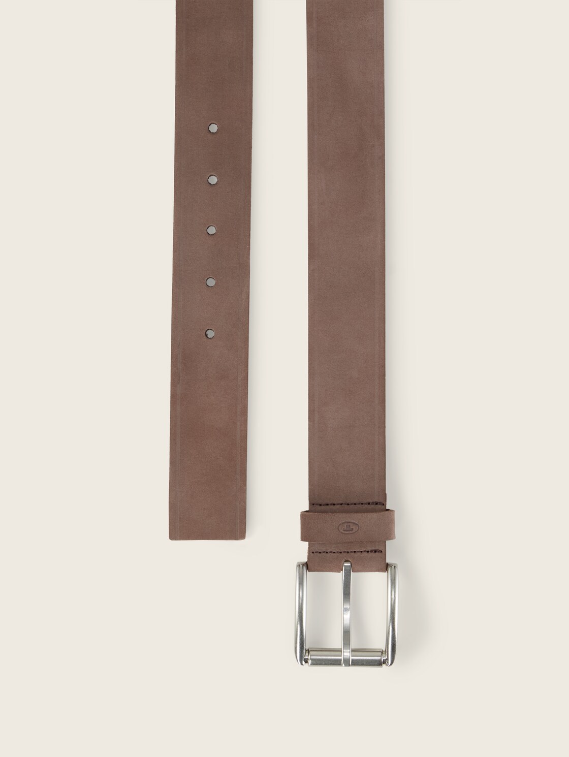 TTJAY Ledergürtel mit eckiger Dornschließe - brown uni - Produkt-Ansicht von oben 