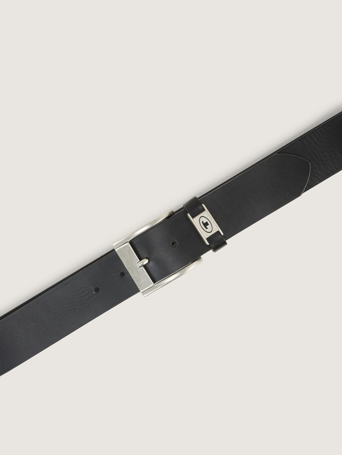 TTNATHAN leather belt with square pin buckle - black uni - Product view from top 
