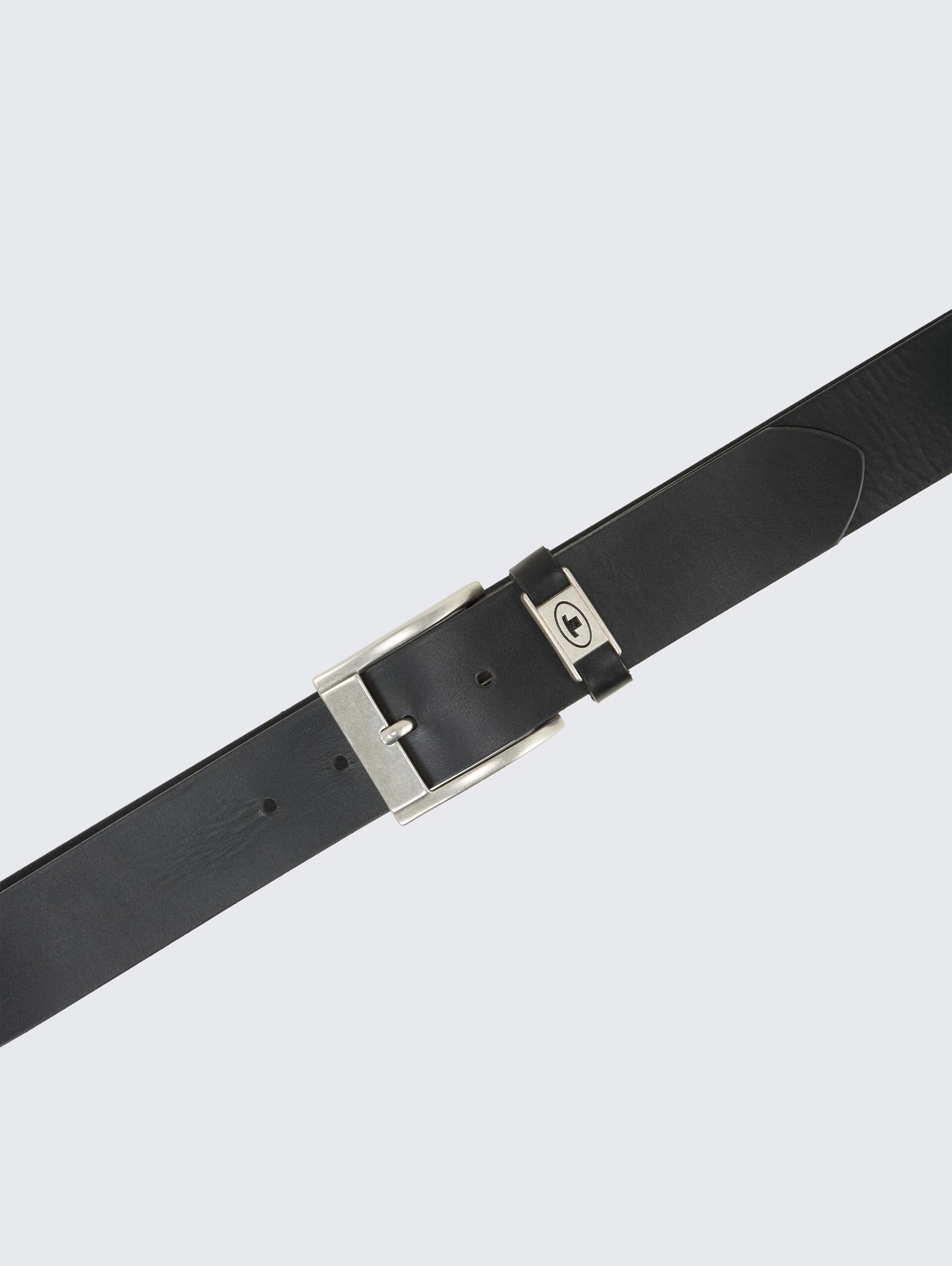 TTNATHAN Ledergürtel mit eckiger Dornschließe - black uni - Produkt-Ansicht von oben 