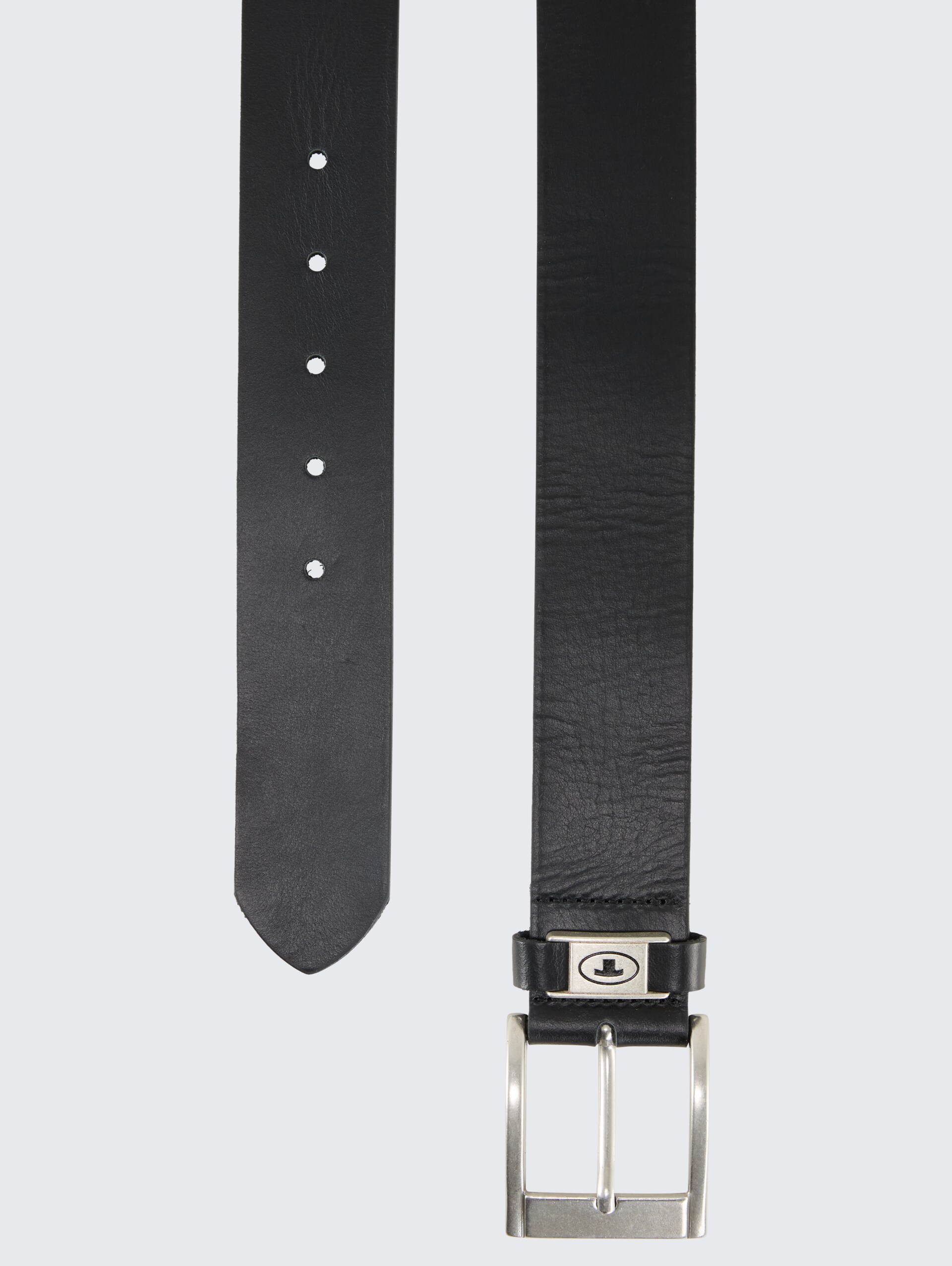 TTNATHAN Ledergürtel mit eckiger Dornschließe - black uni - Produkt-Ansicht von oben 
