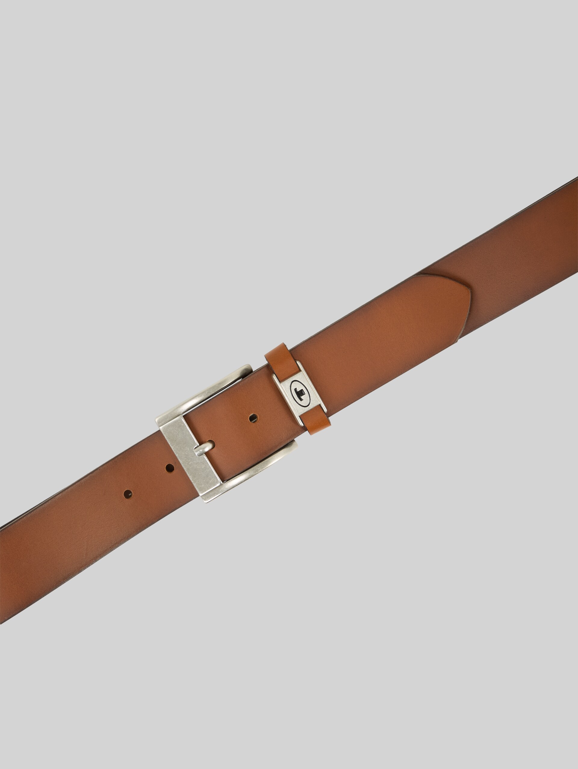 TTNATHAN leather belt with square pin buckle - light brown uni - Product view from top 