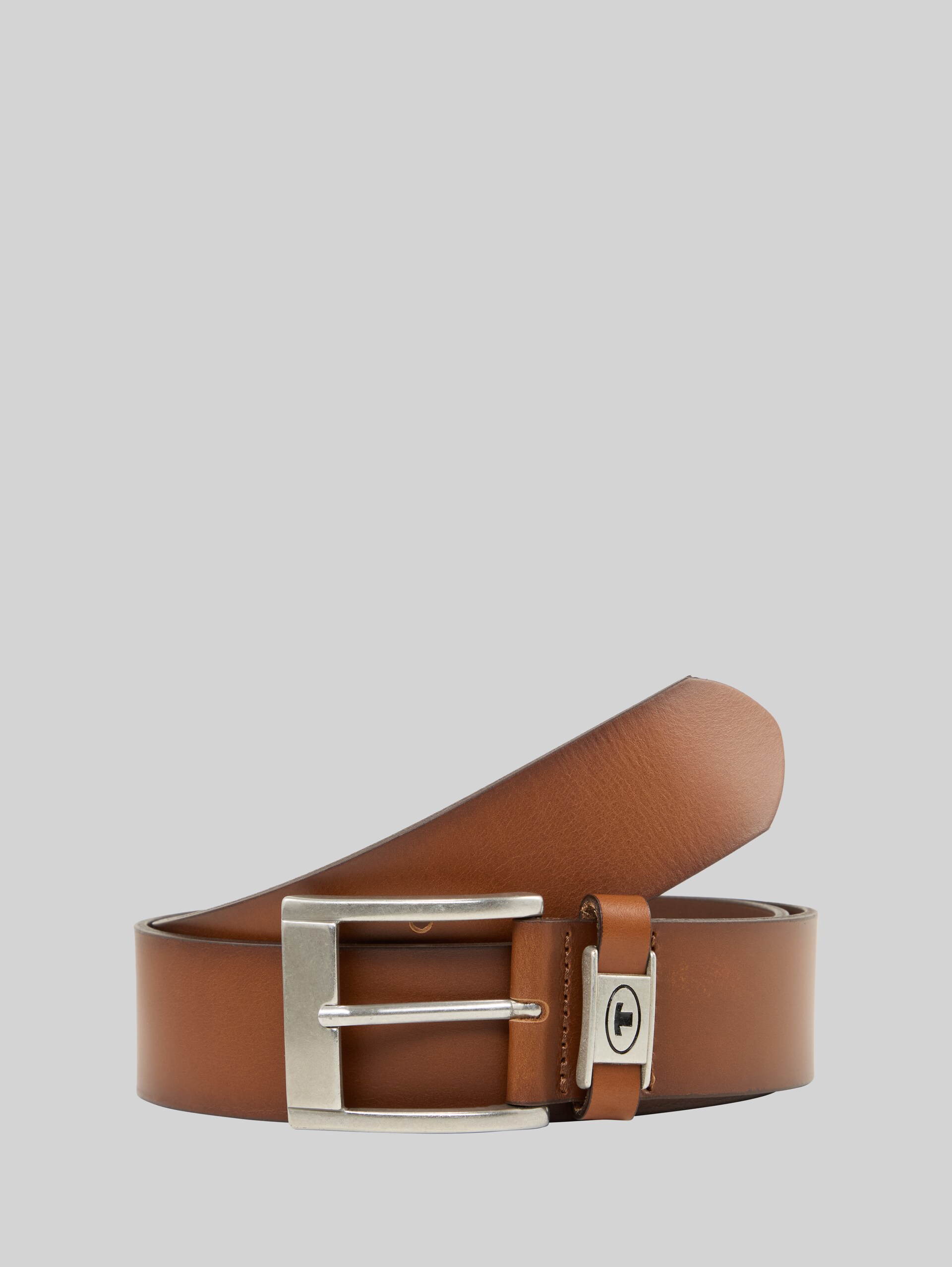 TTNATHAN leather belt with square pin buckle - light brown uni - Front product view