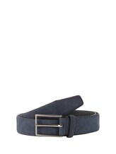 Not Selected, TTLOGAN suede belt with square pin buckle by , blue