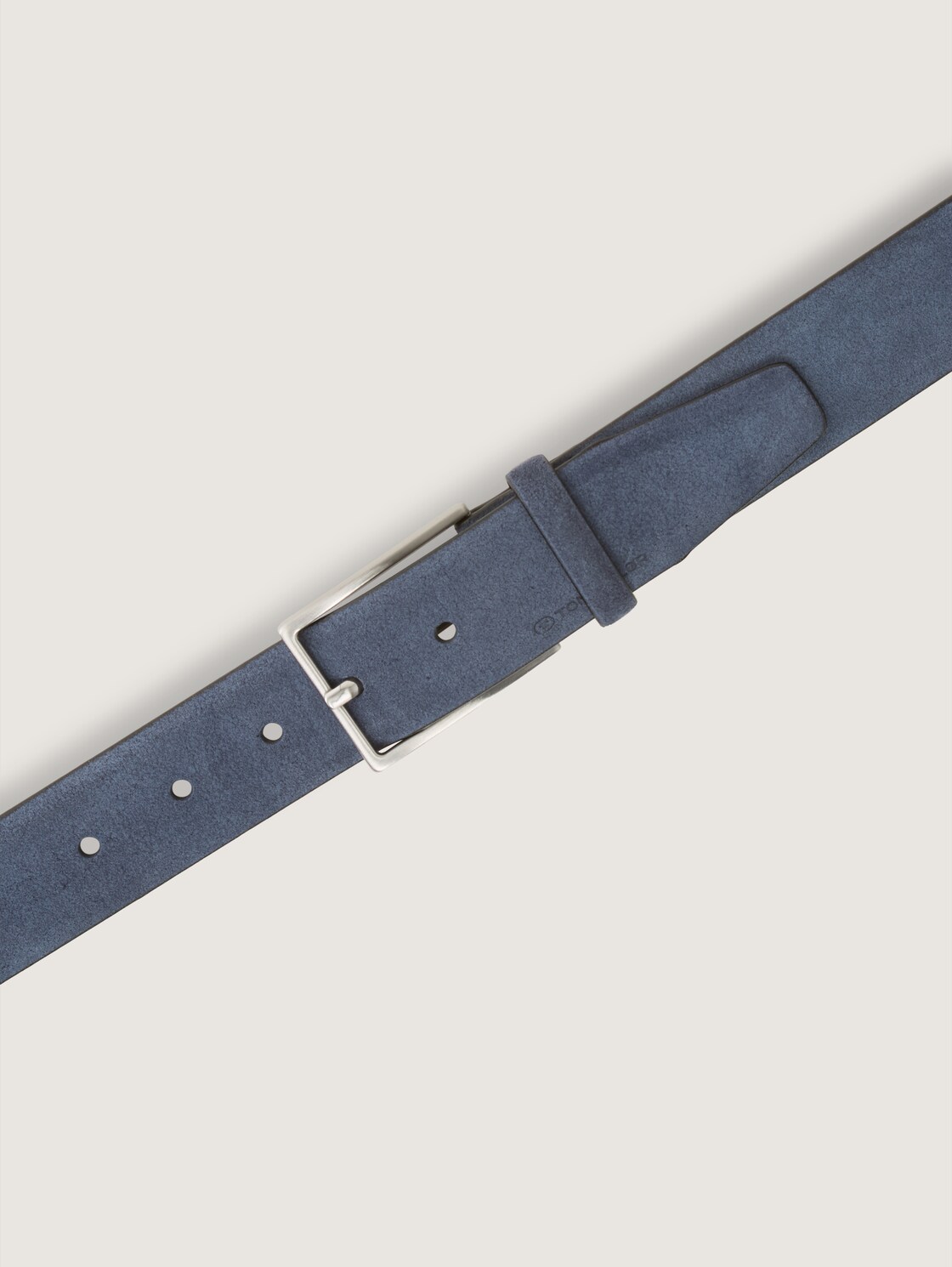 TTLOGAN Velourledergürtel mit eckiger Dornschließe - navy uni - Produkt-Ansicht von oben 