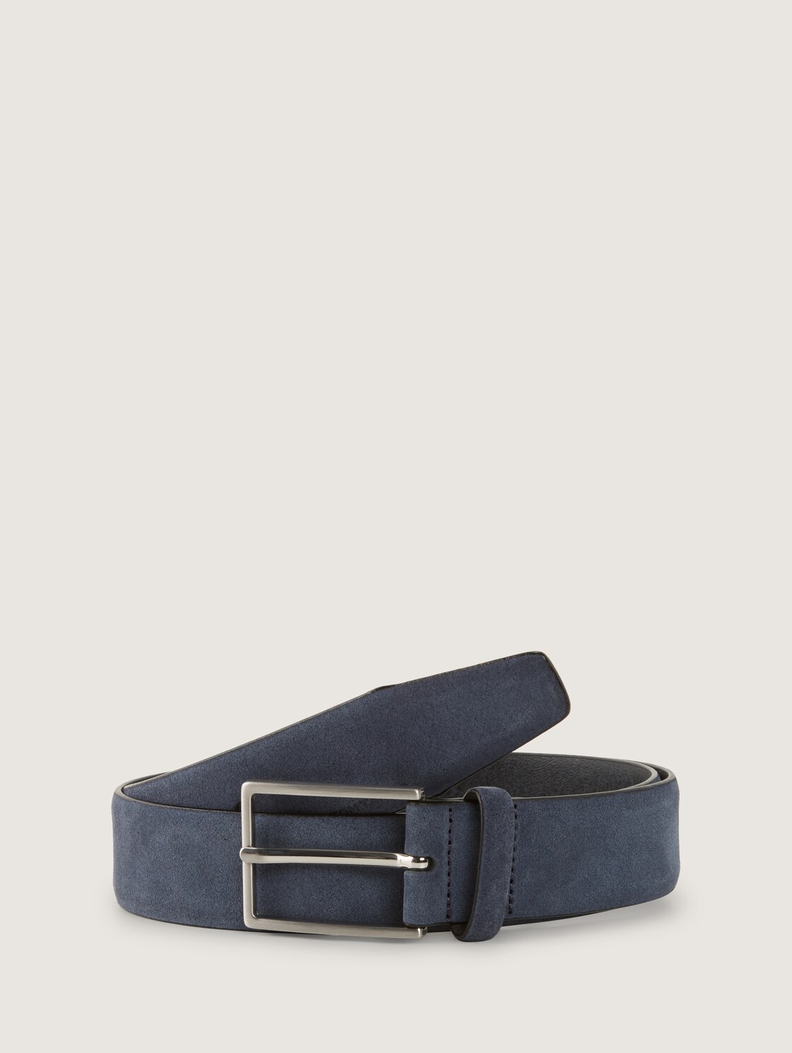 TTLOGAN Velourledergürtel mit eckiger Dornschließe - navy uni - Vorder-Produkt-Ansicht