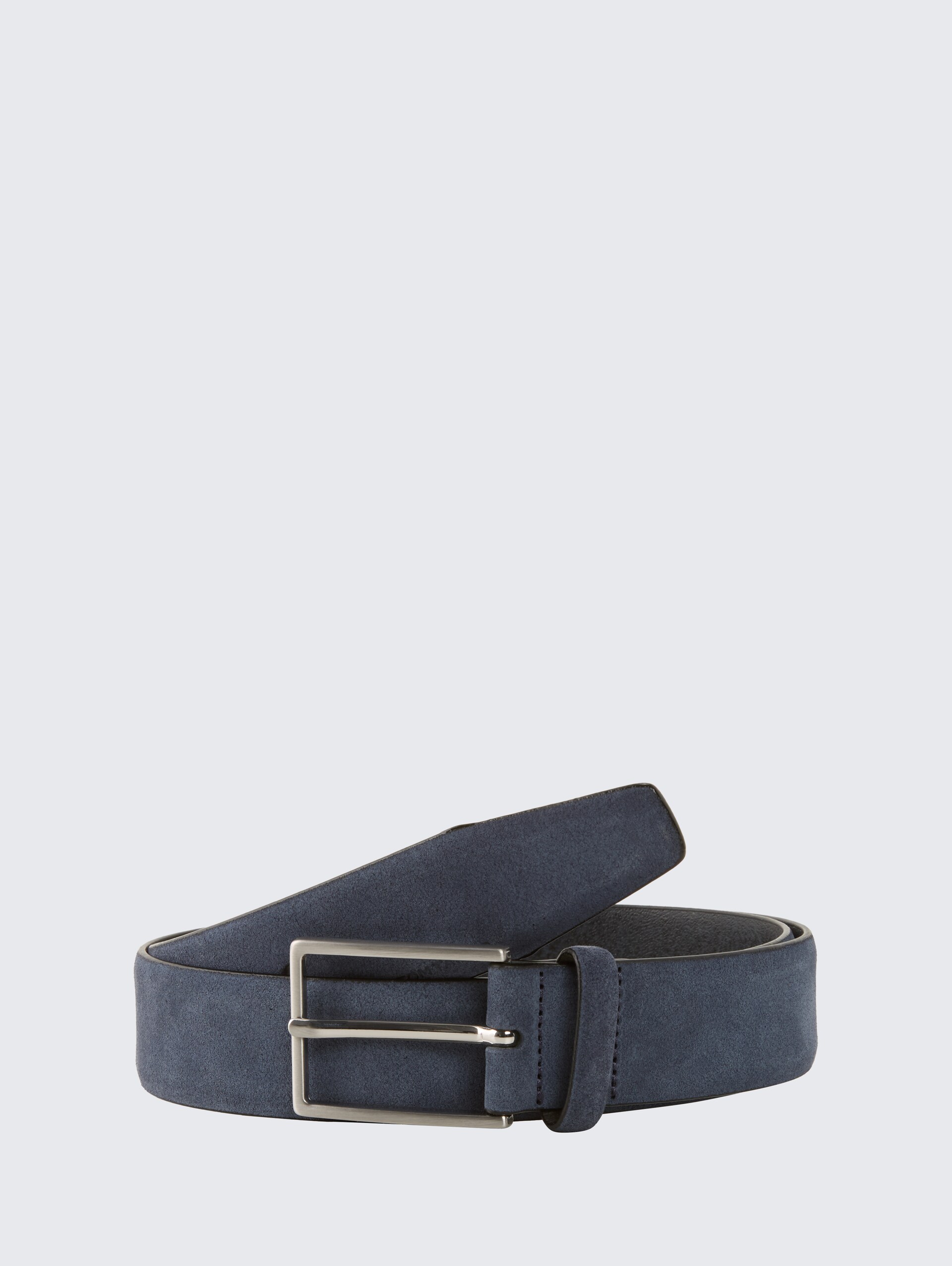 TTLOGAN Velourledergürtel mit eckiger Dornschließe - navy uni - Vorder-Produkt-Ansicht