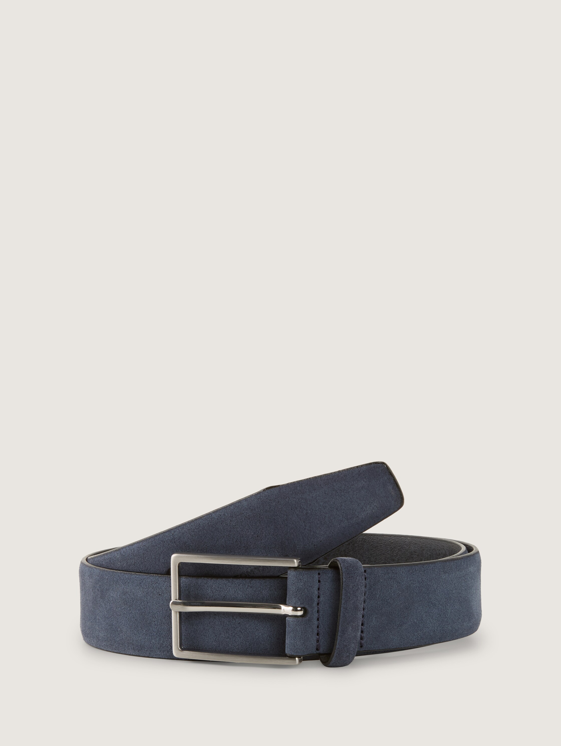 TTLOGAN Velourledergürtel mit eckiger Dornschließe - navy_uni - 