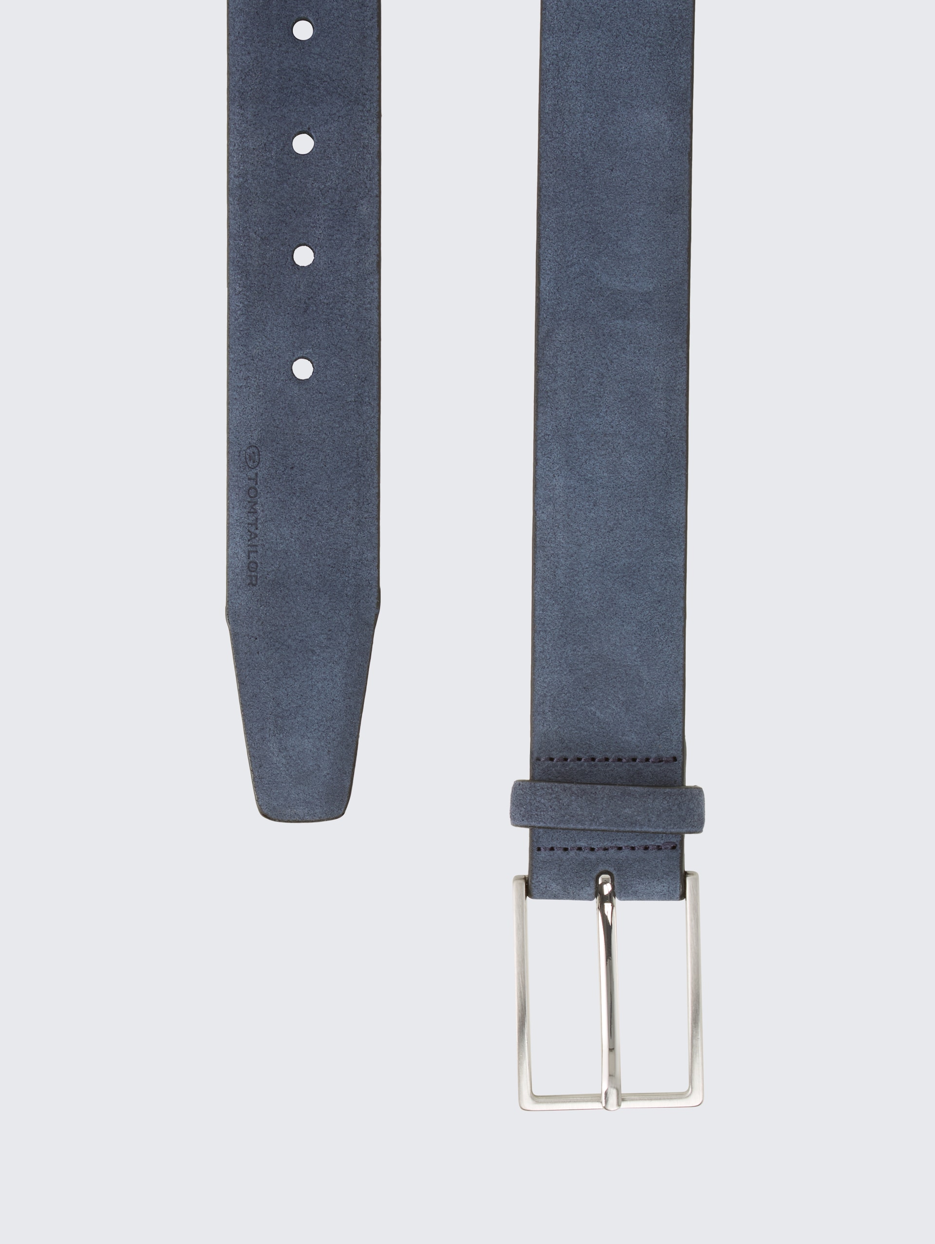TTLOGAN Velourledergürtel mit eckiger Dornschließe - navy uni - Produkt-Ansicht von oben 