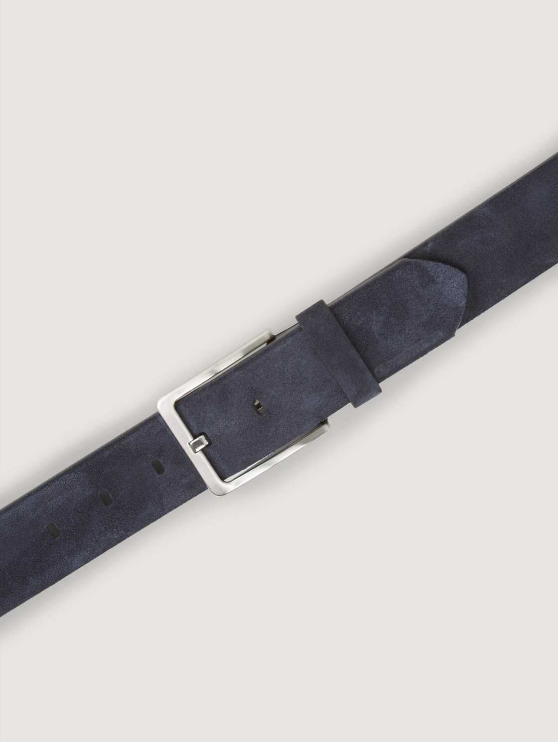 TTGEORGE Velourledergürtel mit eckiger Dornschließe - navy uni - Produkt-Ansicht von oben 