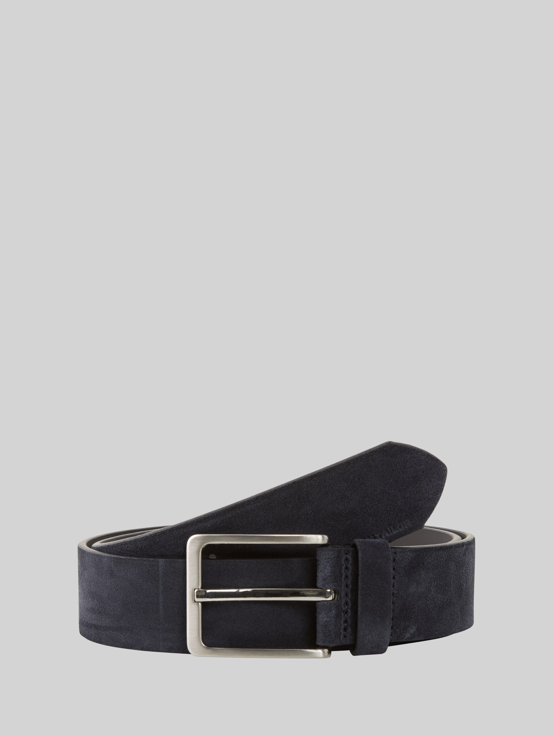 TTGEORGE suede belt with square pin buckle - navy uni - Front product view