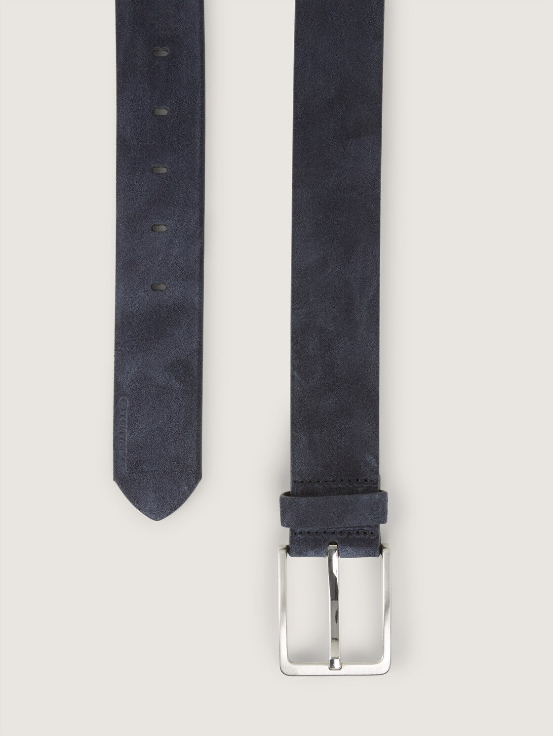 TTGEORGE Velourledergürtel mit eckiger Dornschließe - navy uni - Produkt-Ansicht von oben 