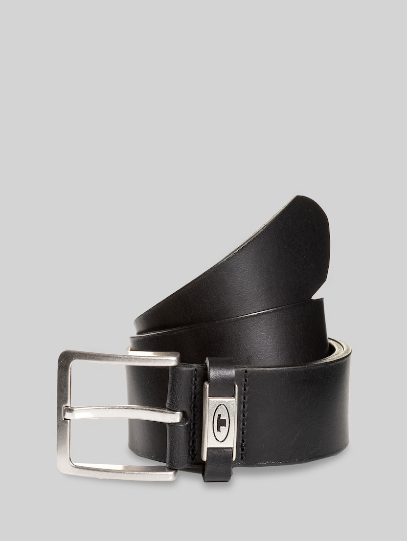 TTCOREY leather belt with square buckle by Men, black uni
