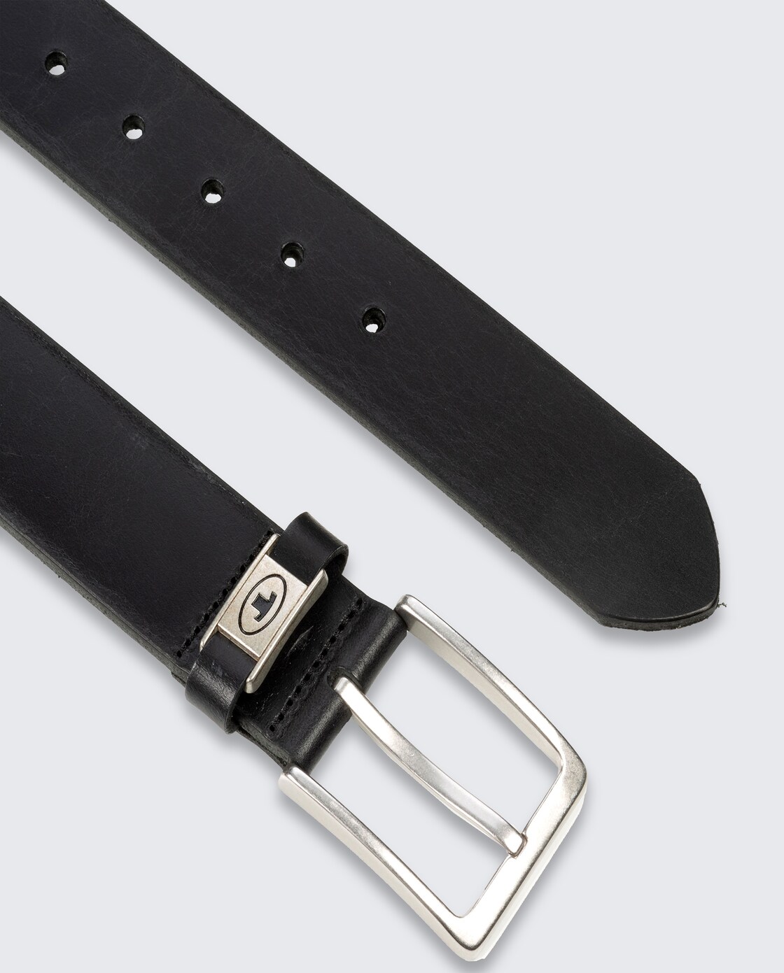 TTCOREY Ledergürtel mit eckiger Dornschließe - black uni - Produkt-Ansicht von oben 