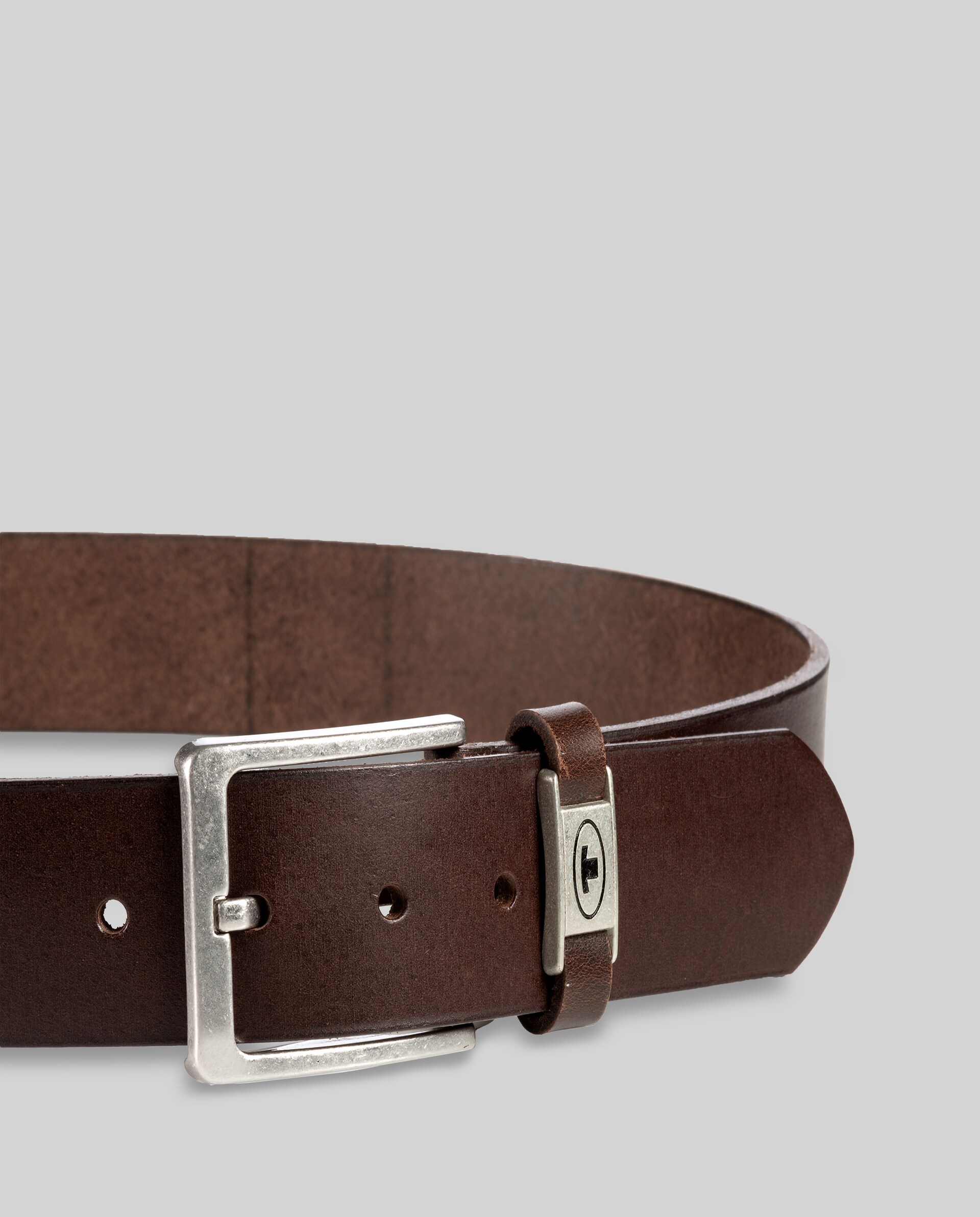 TTCOREY leather belt with square buckle - brown uni - Product view from top 
