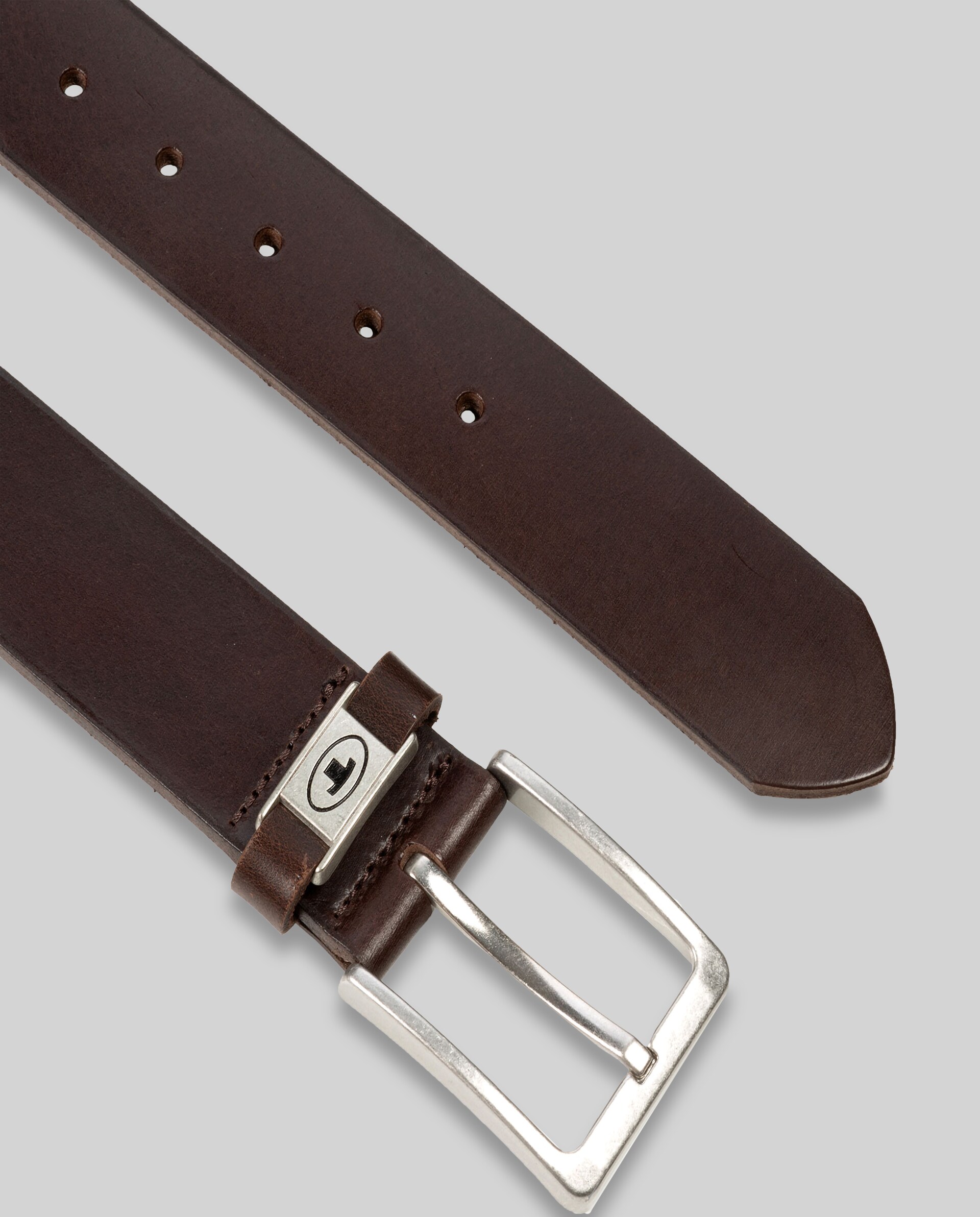 TTCOREY leather belt with square buckle - brown uni - Product view from top 