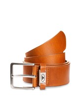 Not Selected, TTCOREY leather belt with square buckle by , brown