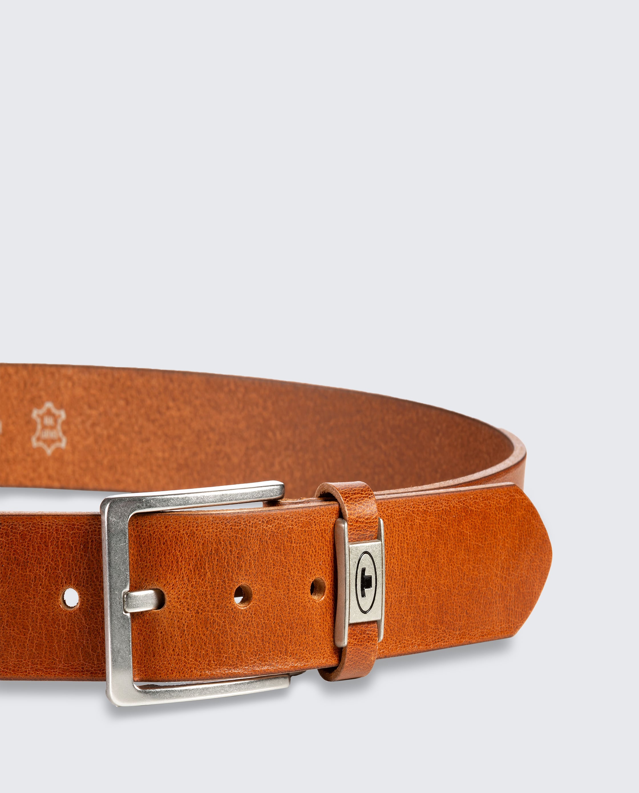 TTCOREY Ledergürtel mit eckiger Dornschließe - light_brown_uni - 