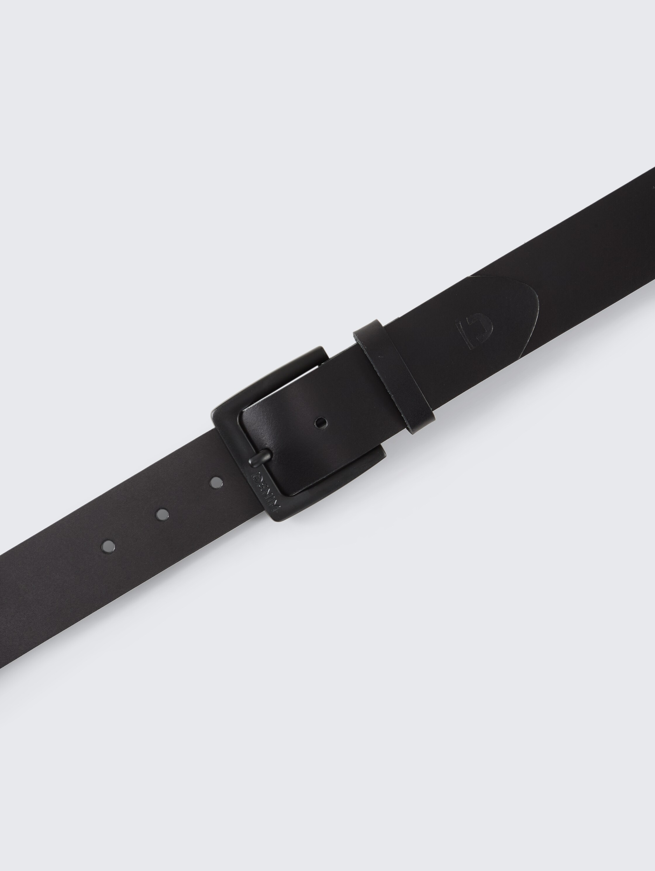 TTSAM Ledergürtel mit eckiger Dornschließe - black_uni - 
