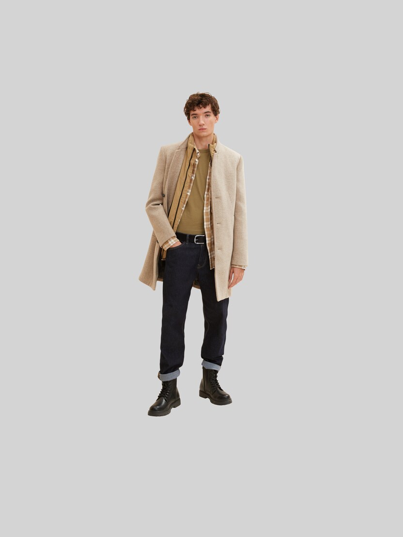 TTDPETER Ledergürtel mit abgerundeter Dornschließe von Denim Male, brown uni