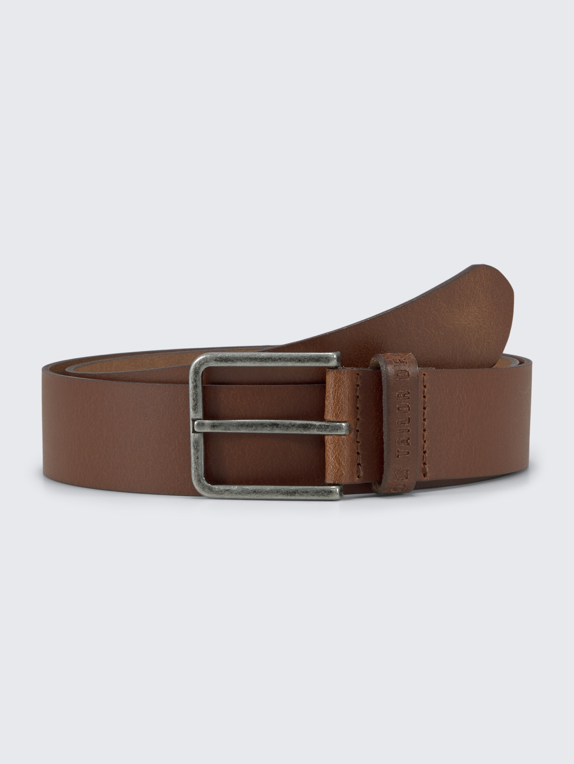 TTDUSTIN Ledergürtel mit rechteckiger Dornschließe - light brown uni - Vorder-Produkt-Ansicht