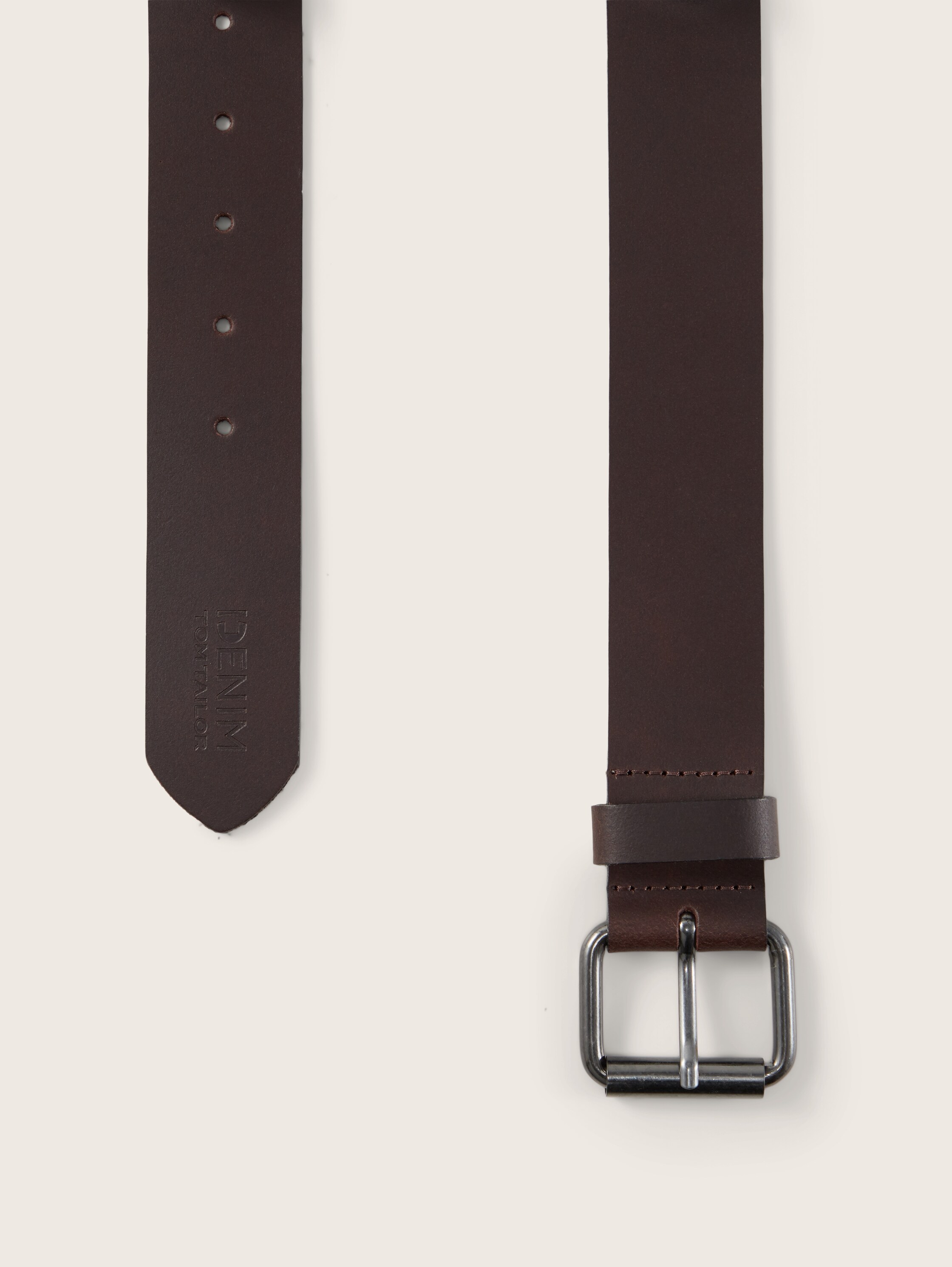 TTJACK leren riem met afgeronde gesp - brown_uni - 
