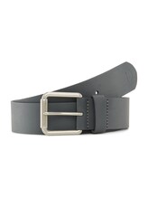 Geselecteerd, Leren riem met rolgespoptiek door Tom Tailor, zwart