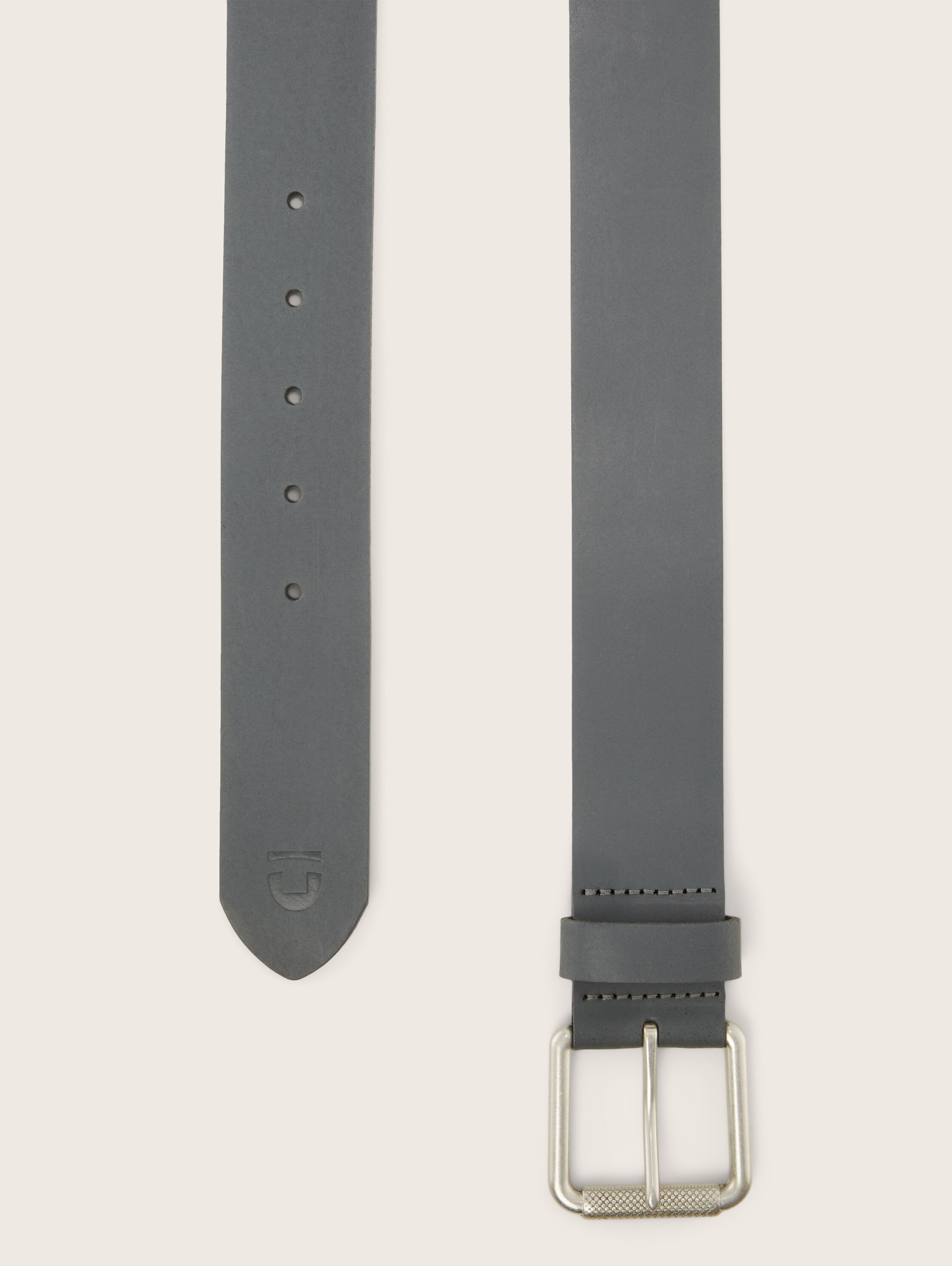 TTDMARC Ledergürtel mit mit Rollerbuckle-Optik - 2