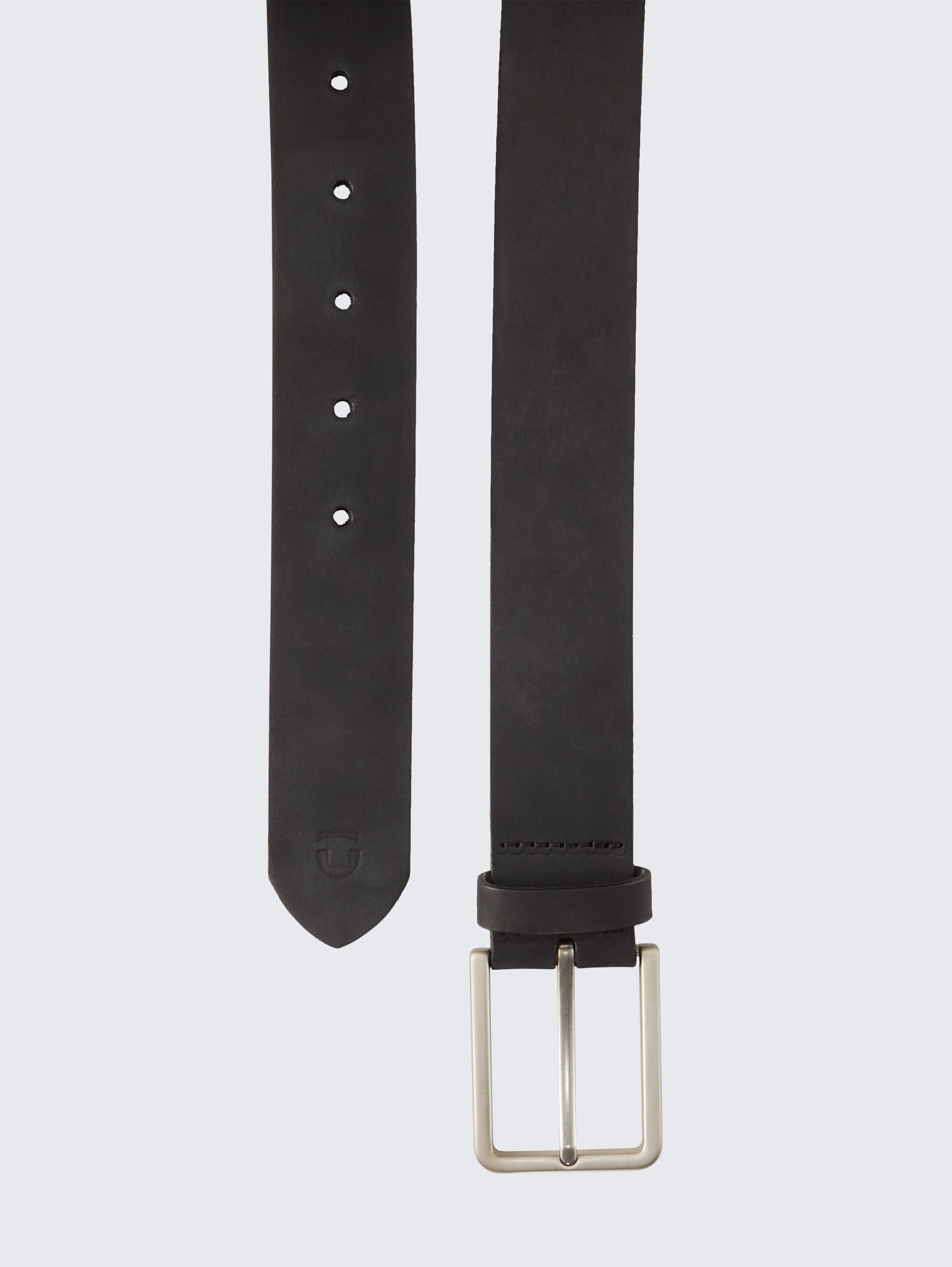 TTCHARLIE Ledergürtel mit eckiger Dornschließe - black uni - Produkt-Ansicht von oben 