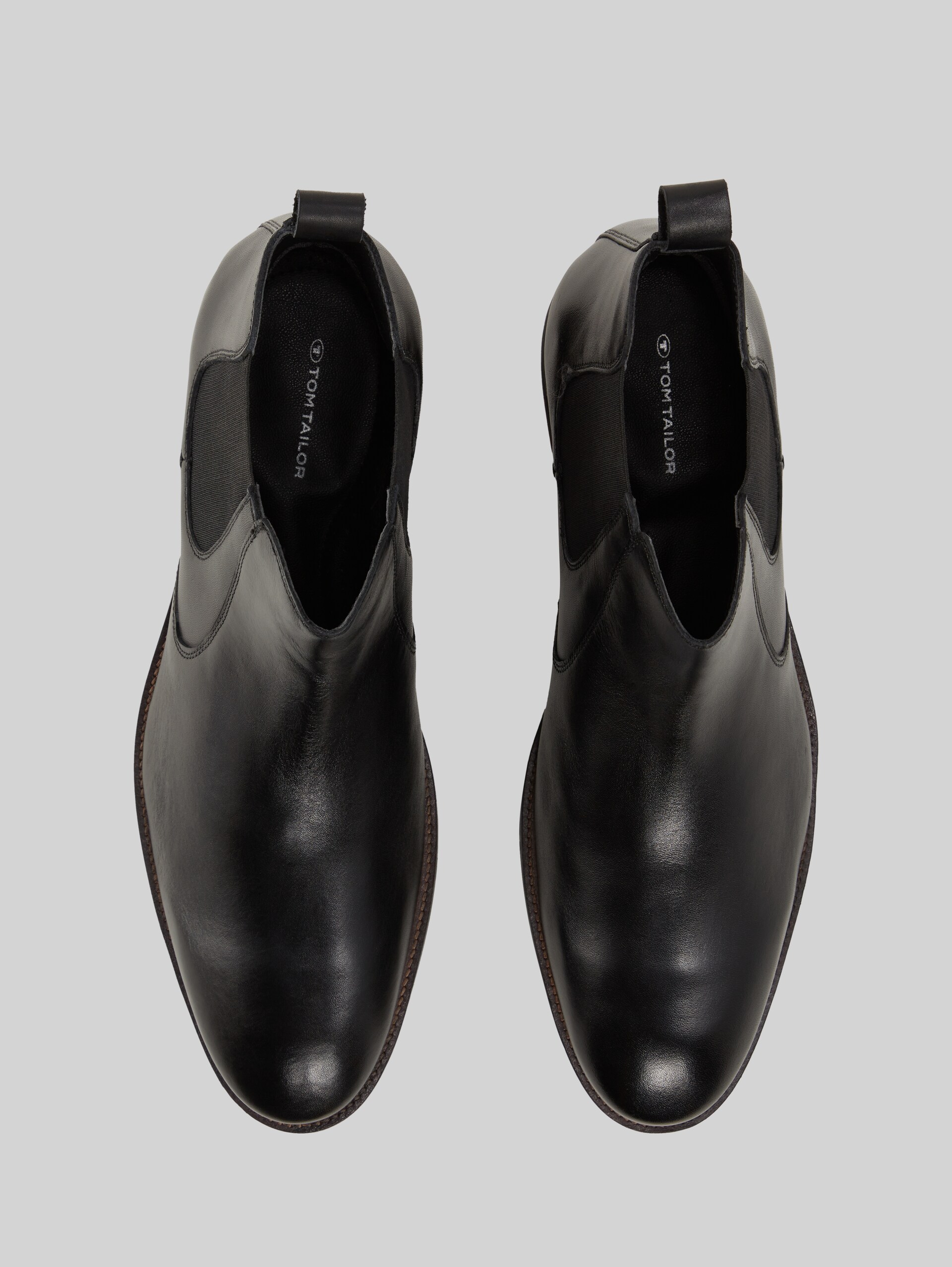 Enkellaarsjes met leer - black - Bovenaanzicht product