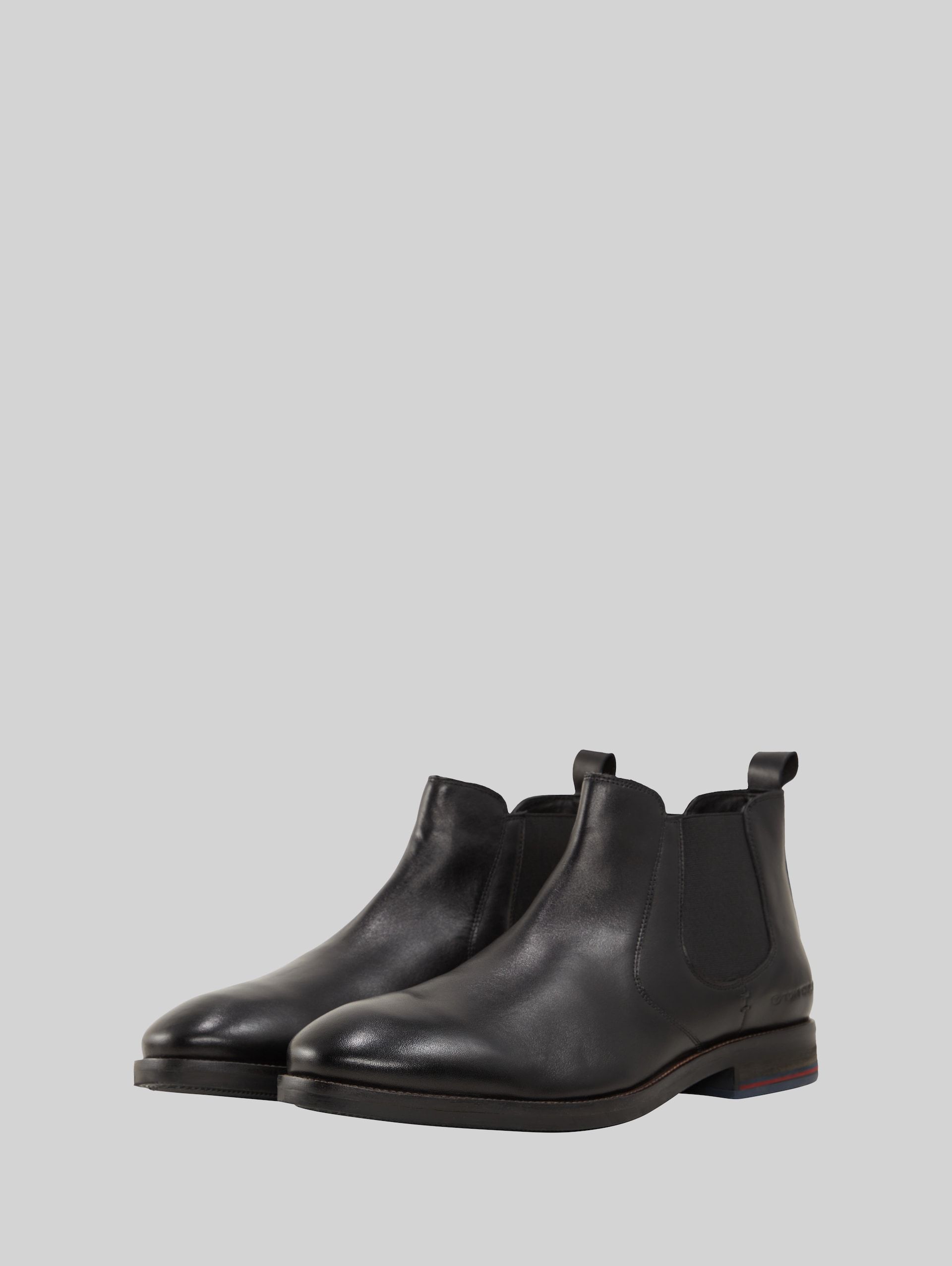 Enkellaarsjes met leer - black - zijaanzicht product