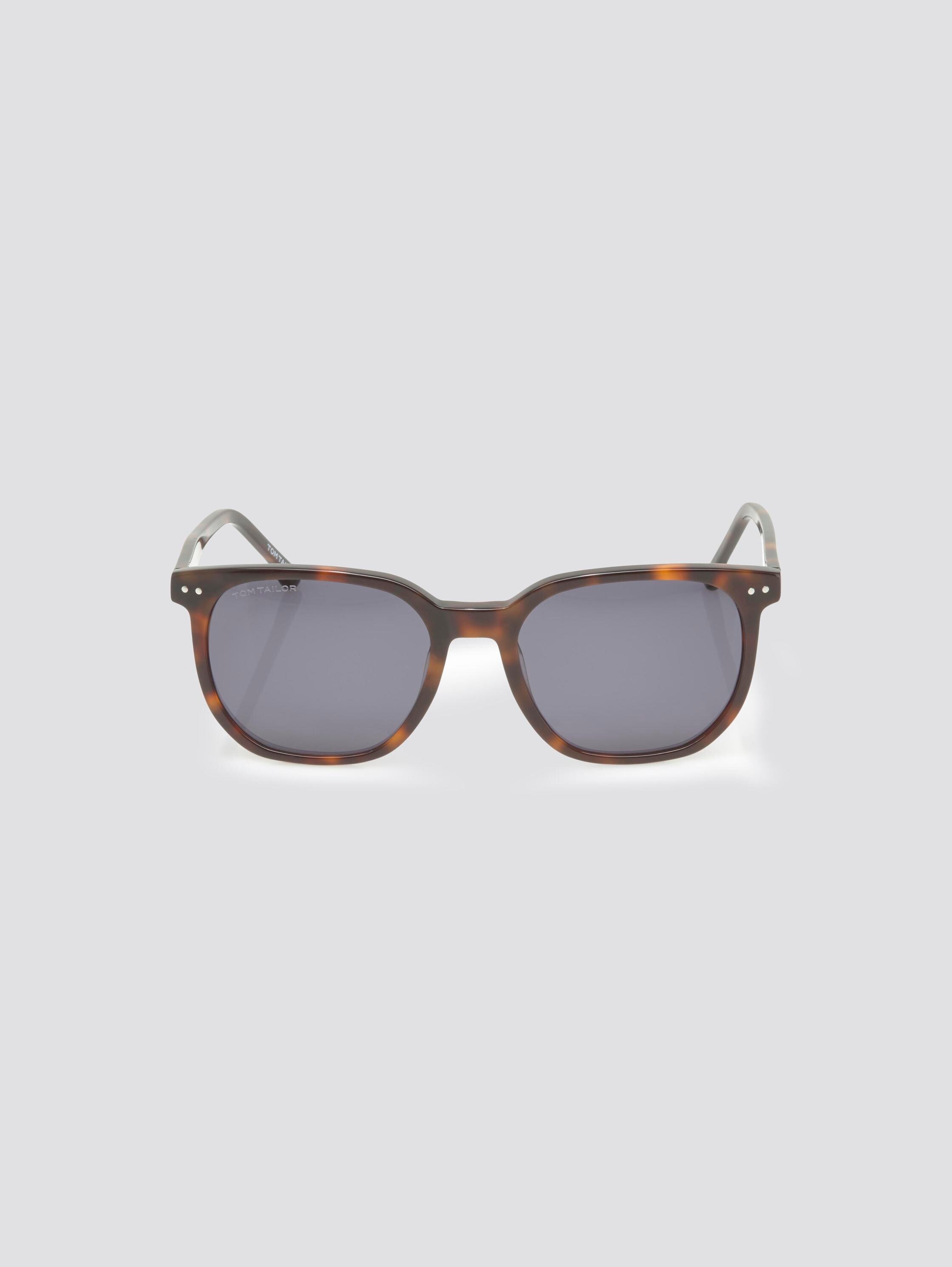 Mirrored wayfarer sunglasses - havanna black - Front product view