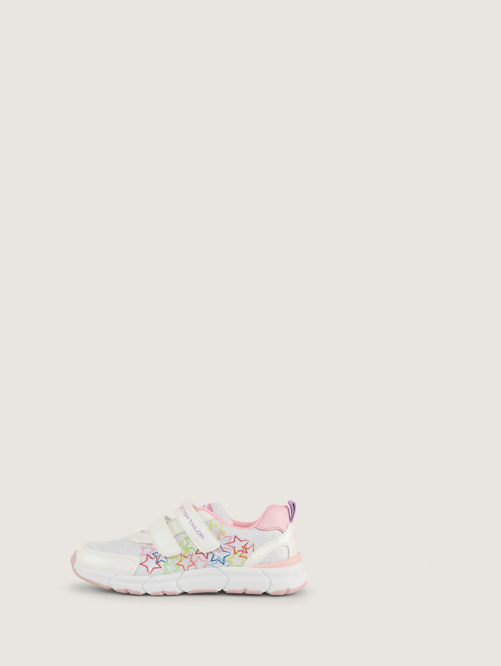 Sneakers met klittenband - silver-multi - zijaanzicht product