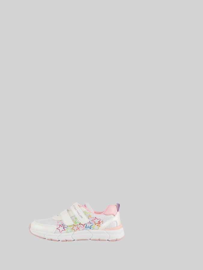 Sneaker mit Klettverschluss von Teen Girls, silver-multi
