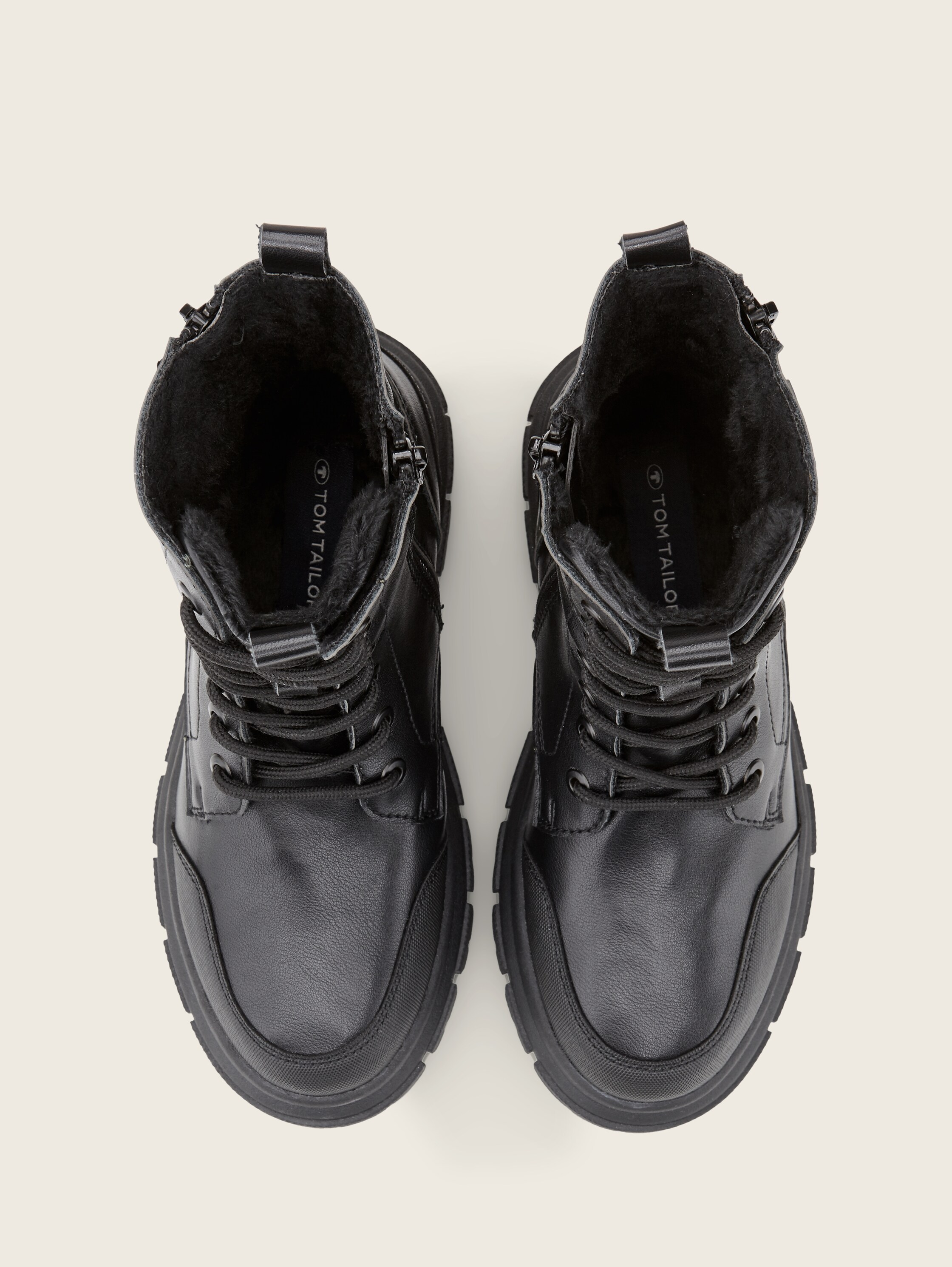 Laarzen met imitatieleer van hoge kwaliteit - black - Bovenaanzicht product 